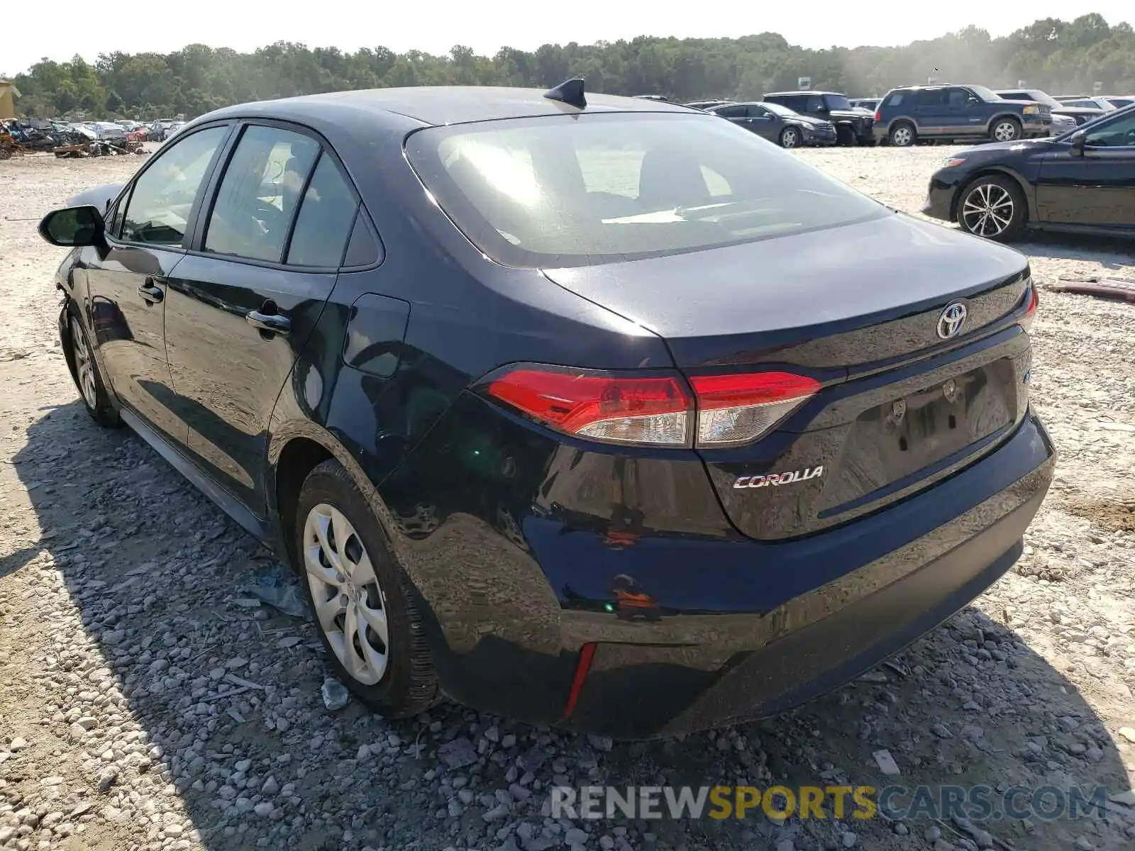 3 Photograph of a damaged car JTDEPRAE0LJ064053 TOYOTA COROLLA 2020