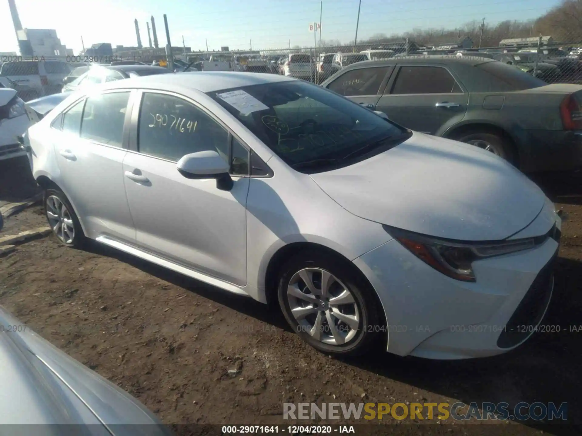 1 Photograph of a damaged car JTDEPRAE0LJ064327 TOYOTA COROLLA 2020