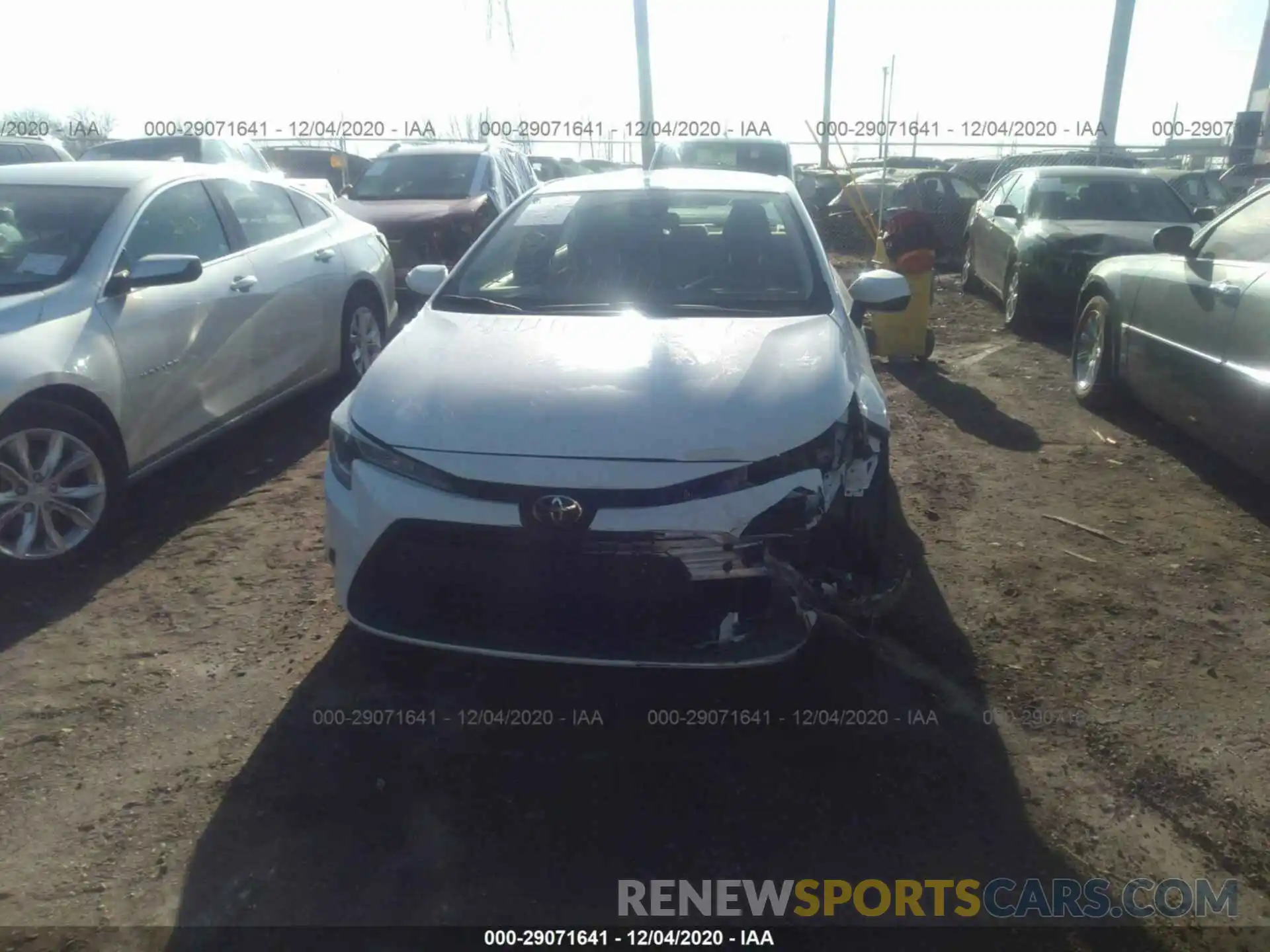 6 Photograph of a damaged car JTDEPRAE0LJ064327 TOYOTA COROLLA 2020