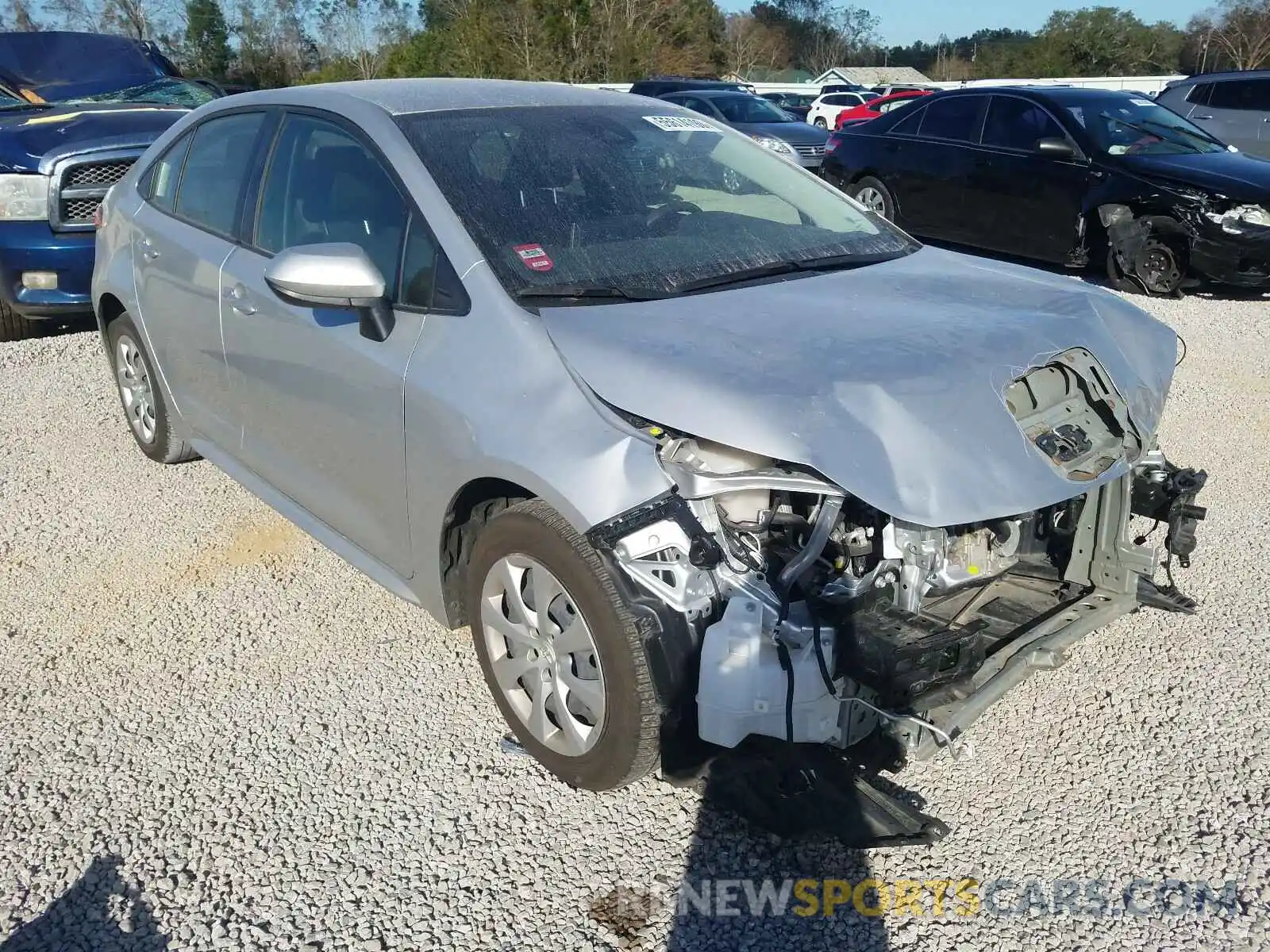 1 Photograph of a damaged car JTDEPRAE0LJ064733 TOYOTA COROLLA 2020