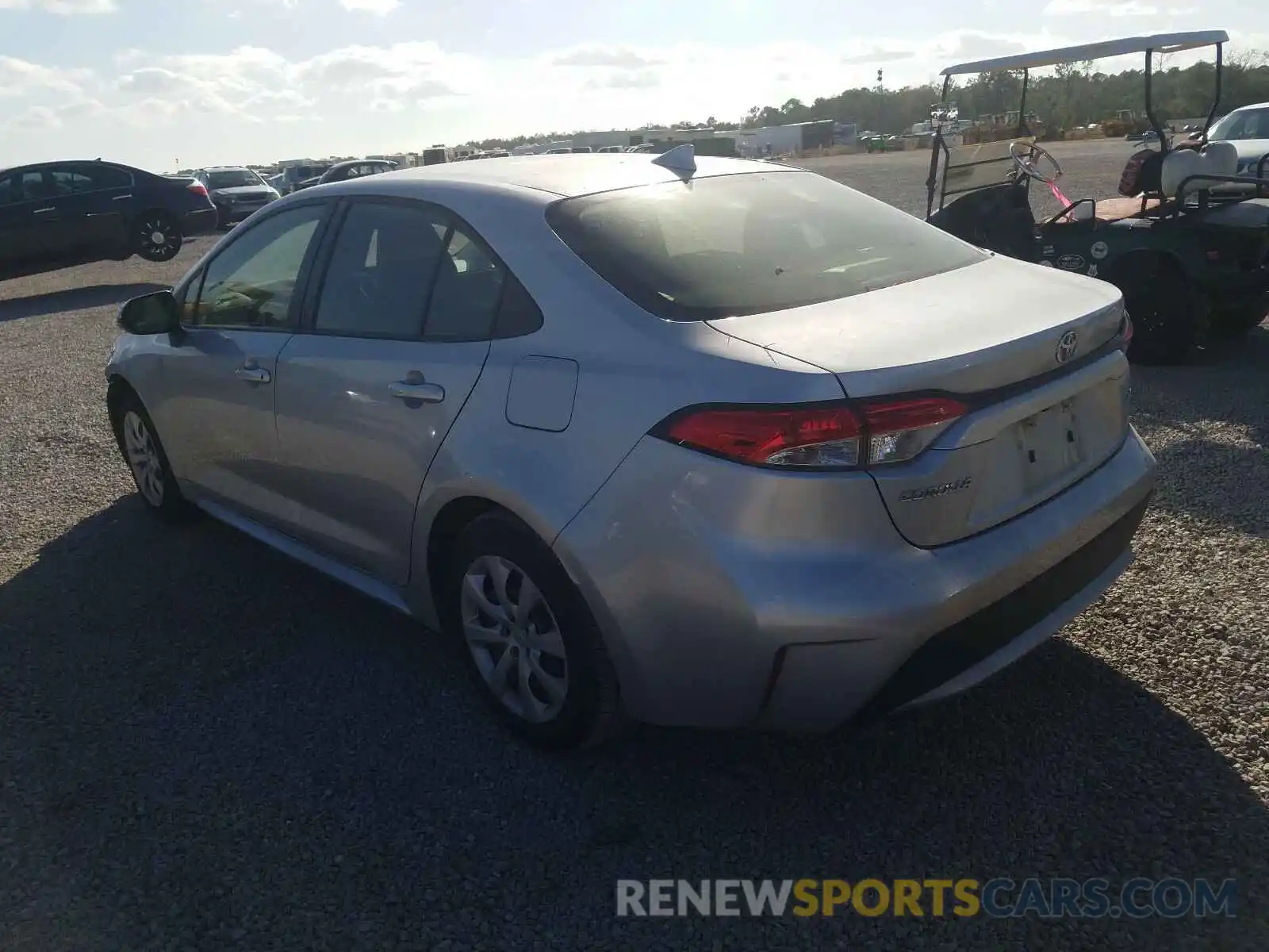 3 Photograph of a damaged car JTDEPRAE0LJ064733 TOYOTA COROLLA 2020