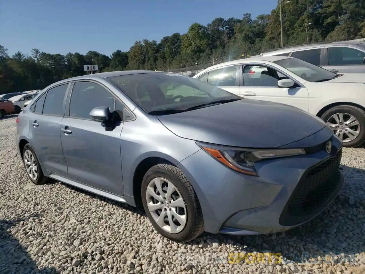 1 Photograph of a damaged car JTDEPRAE0LJ064750 TOYOTA COROLLA 2020