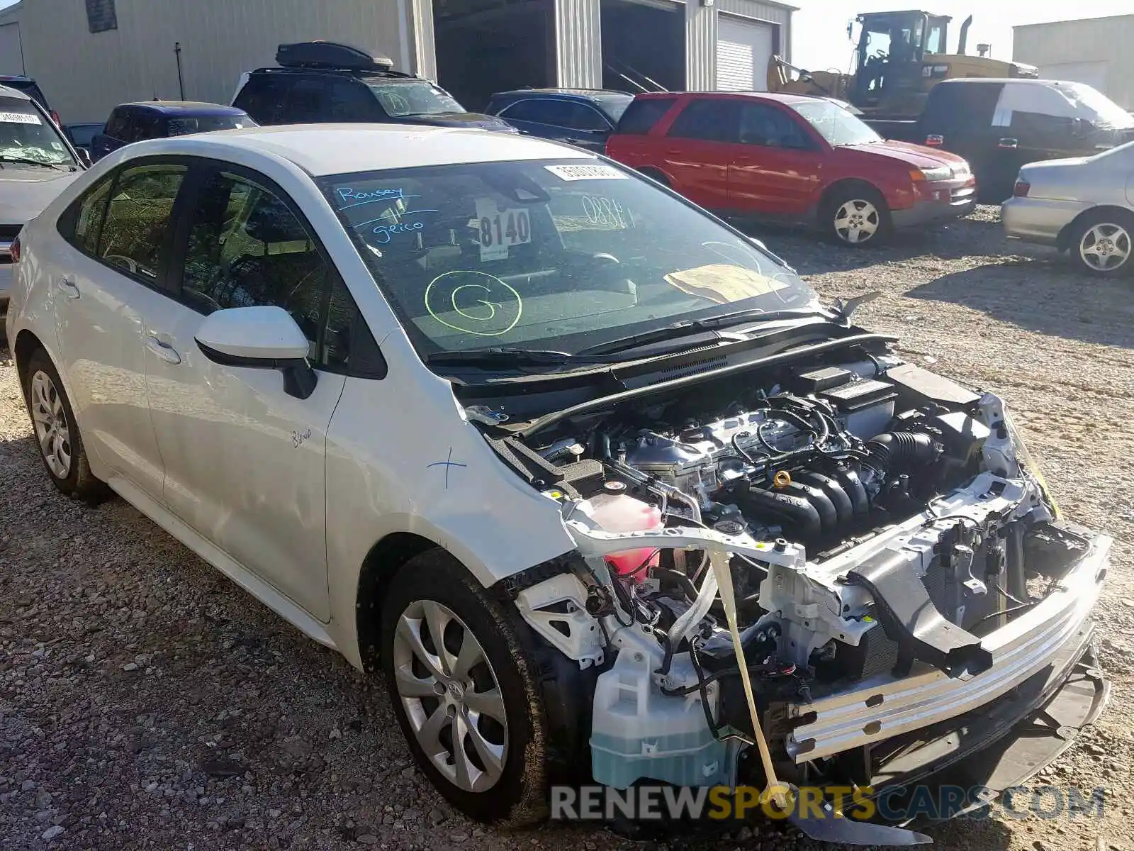 1 Photograph of a damaged car JTDEPRAE0LJ064974 TOYOTA COROLLA 2020