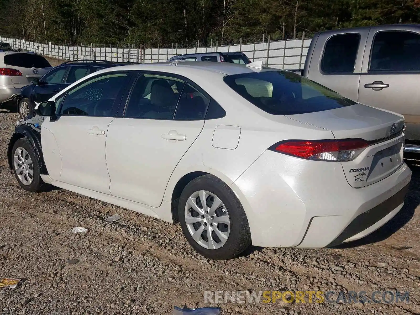 3 Photograph of a damaged car JTDEPRAE0LJ064974 TOYOTA COROLLA 2020