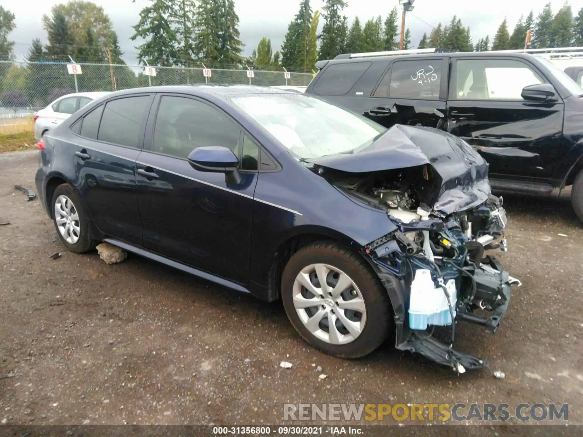 1 Photograph of a damaged car JTDEPRAE0LJ065073 TOYOTA COROLLA 2020