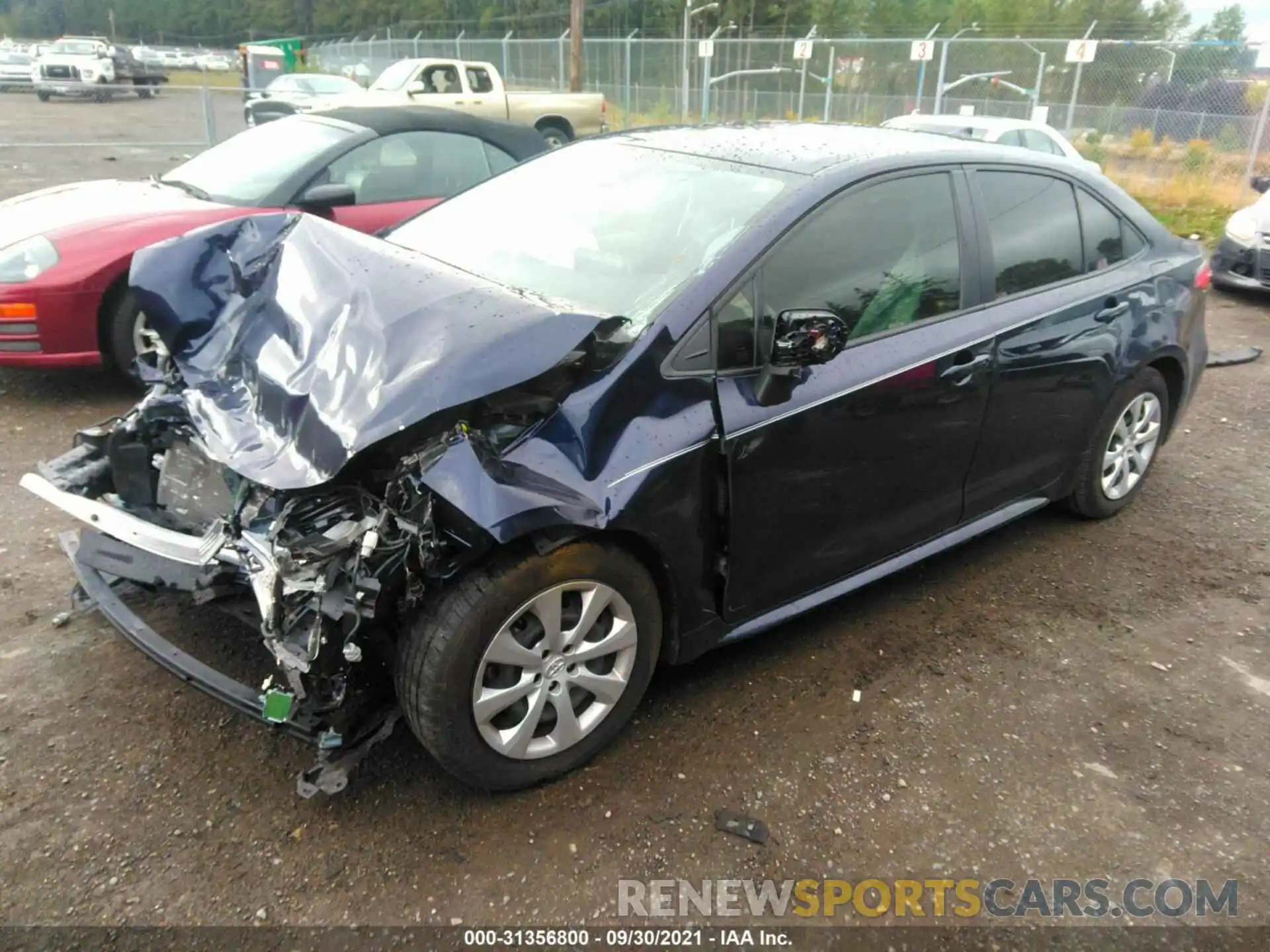 2 Photograph of a damaged car JTDEPRAE0LJ065073 TOYOTA COROLLA 2020