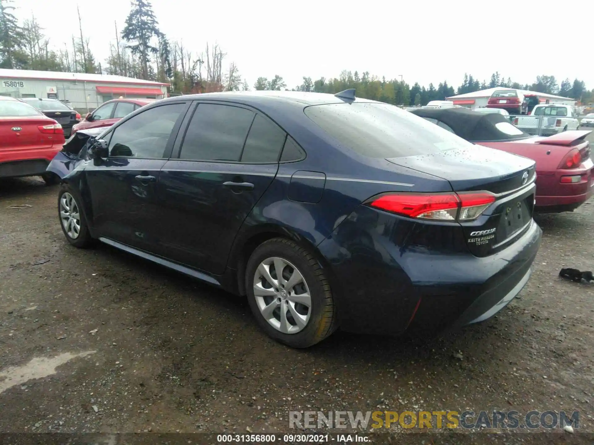 3 Photograph of a damaged car JTDEPRAE0LJ065073 TOYOTA COROLLA 2020