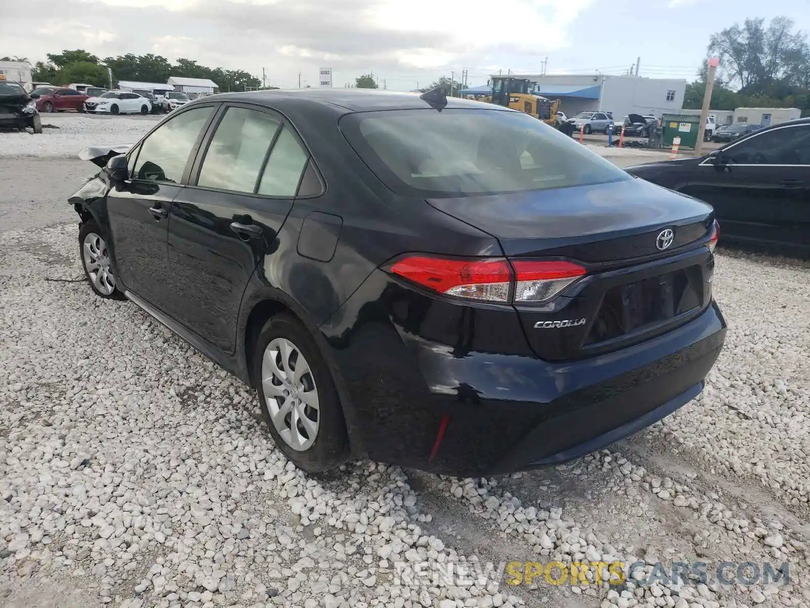 3 Photograph of a damaged car JTDEPRAE0LJ065963 TOYOTA COROLLA 2020