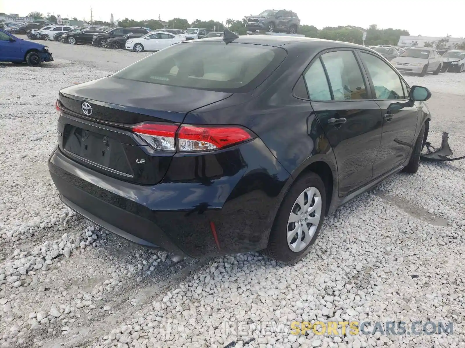 4 Photograph of a damaged car JTDEPRAE0LJ065963 TOYOTA COROLLA 2020