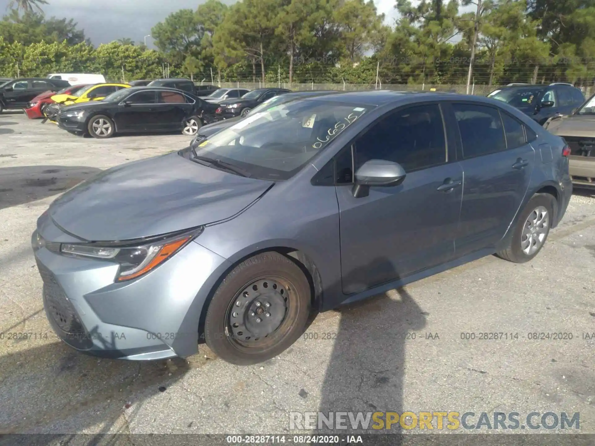 2 Photograph of a damaged car JTDEPRAE0LJ066515 TOYOTA COROLLA 2020