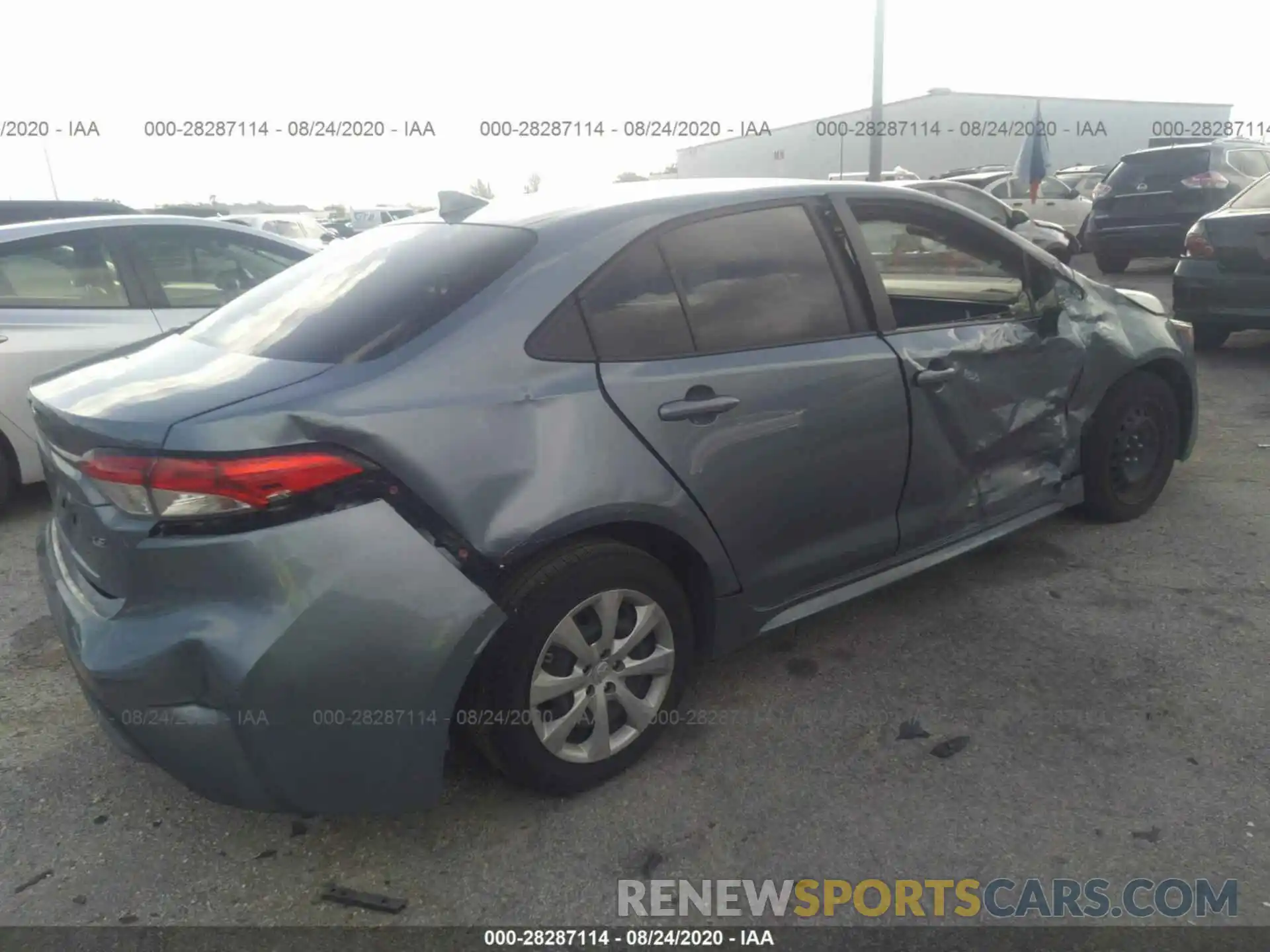 4 Photograph of a damaged car JTDEPRAE0LJ066515 TOYOTA COROLLA 2020