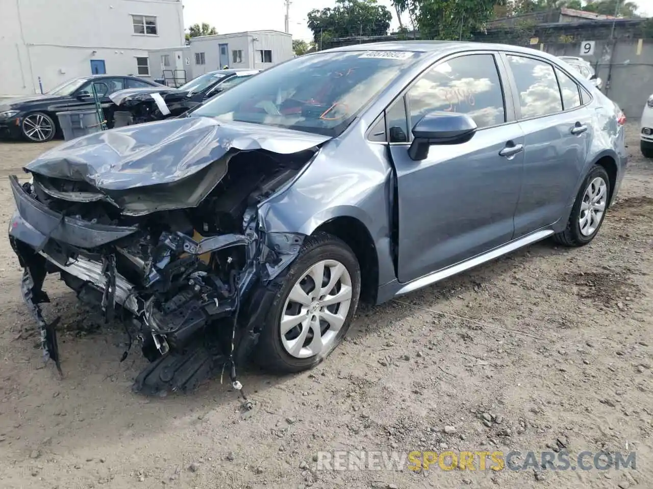 2 Photograph of a damaged car JTDEPRAE0LJ066594 TOYOTA COROLLA 2020