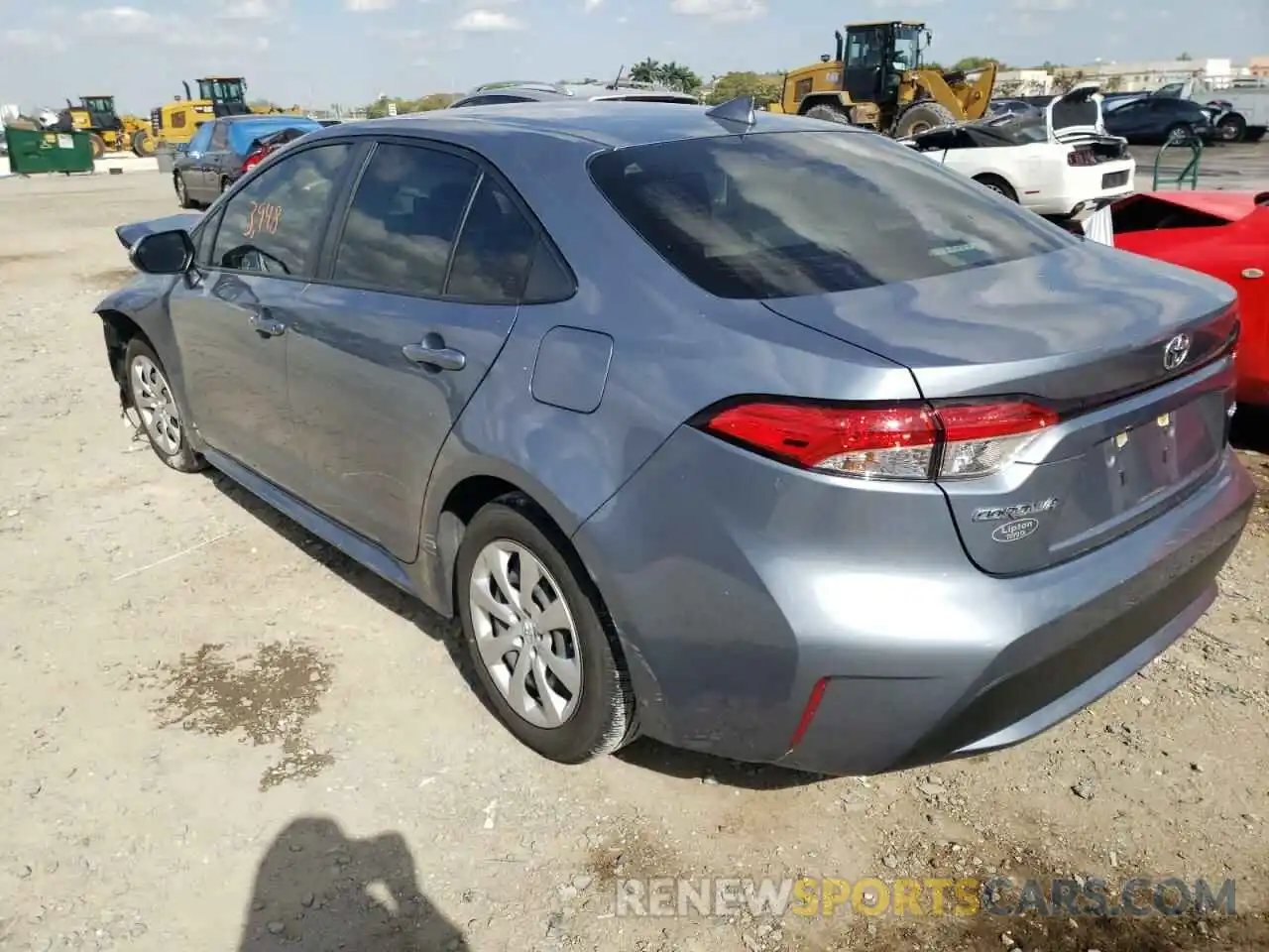 3 Photograph of a damaged car JTDEPRAE0LJ066594 TOYOTA COROLLA 2020