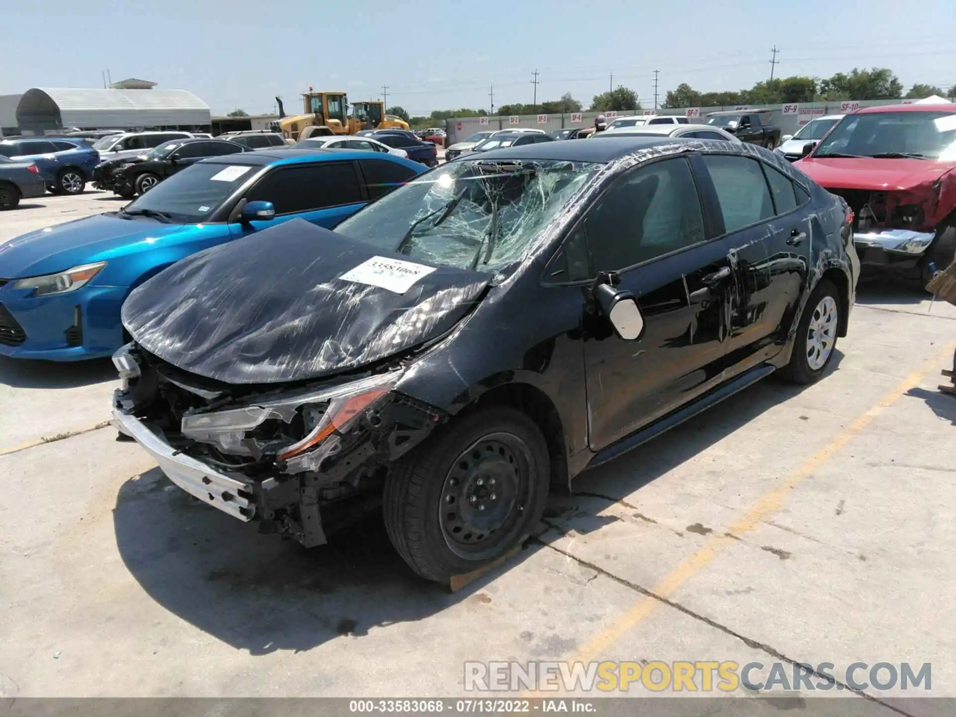 2 Photograph of a damaged car JTDEPRAE0LJ066918 TOYOTA COROLLA 2020