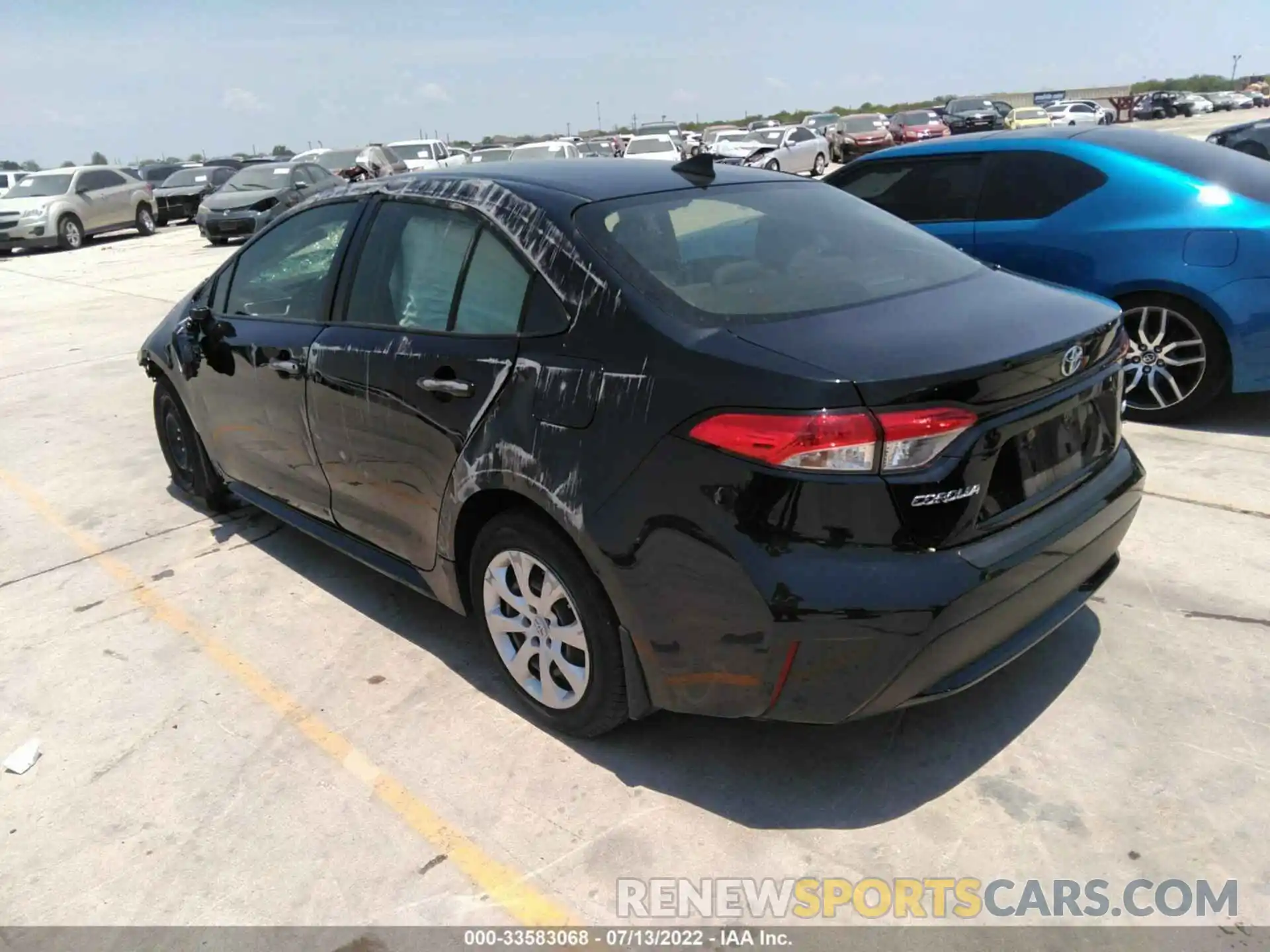 3 Photograph of a damaged car JTDEPRAE0LJ066918 TOYOTA COROLLA 2020