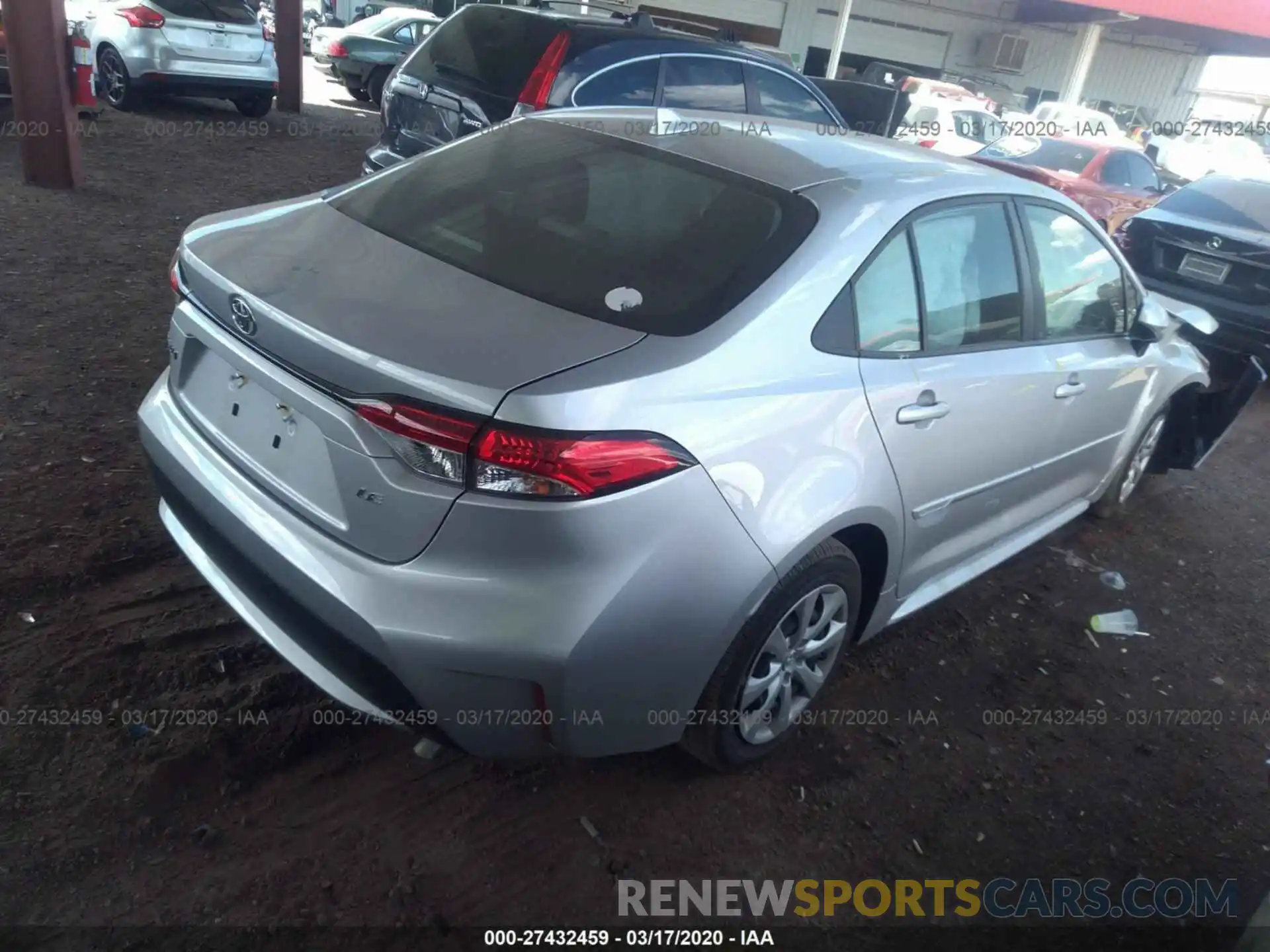 4 Photograph of a damaged car JTDEPRAE0LJ067860 TOYOTA COROLLA 2020