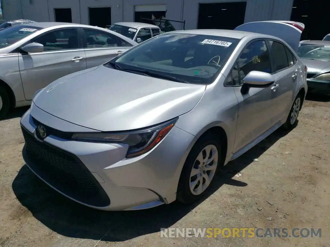 2 Photograph of a damaged car JTDEPRAE0LJ068149 TOYOTA COROLLA 2020