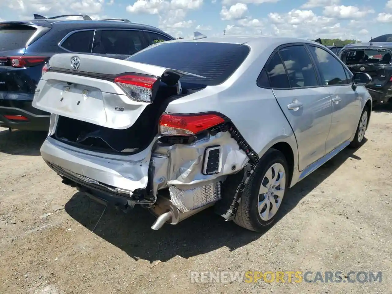 4 Photograph of a damaged car JTDEPRAE0LJ068149 TOYOTA COROLLA 2020