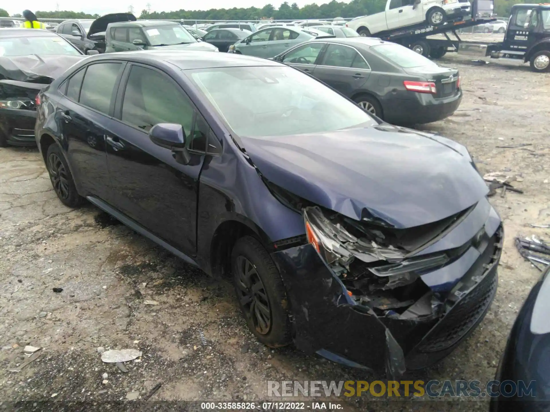 1 Photograph of a damaged car JTDEPRAE0LJ068216 TOYOTA COROLLA 2020