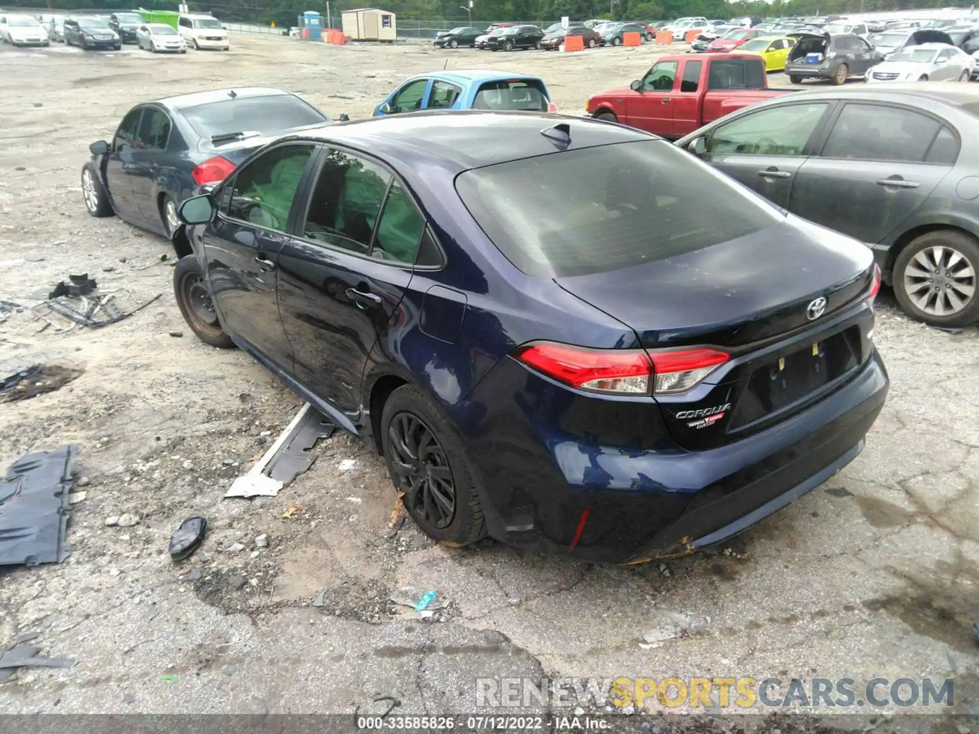 3 Photograph of a damaged car JTDEPRAE0LJ068216 TOYOTA COROLLA 2020