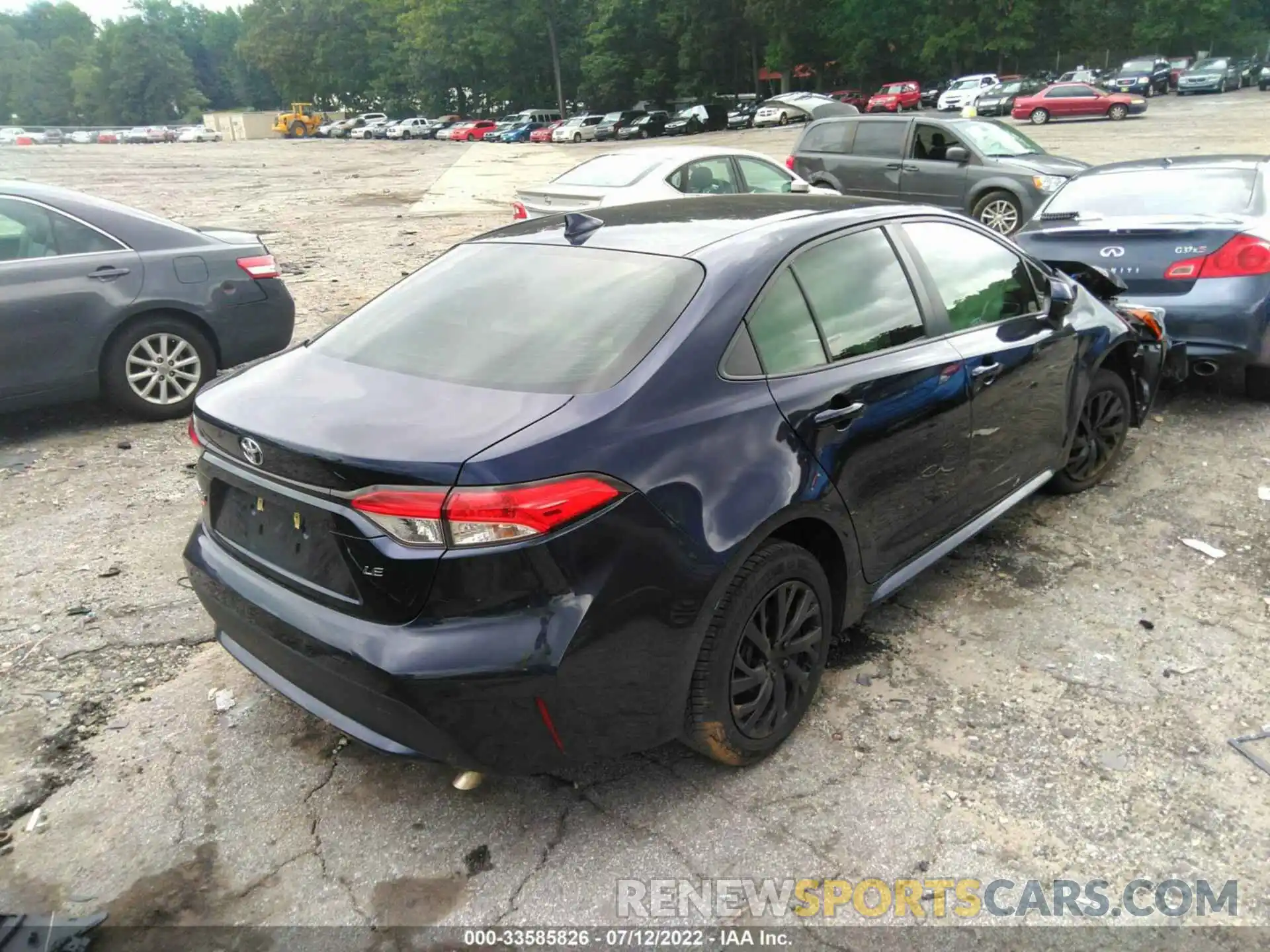 4 Photograph of a damaged car JTDEPRAE0LJ068216 TOYOTA COROLLA 2020