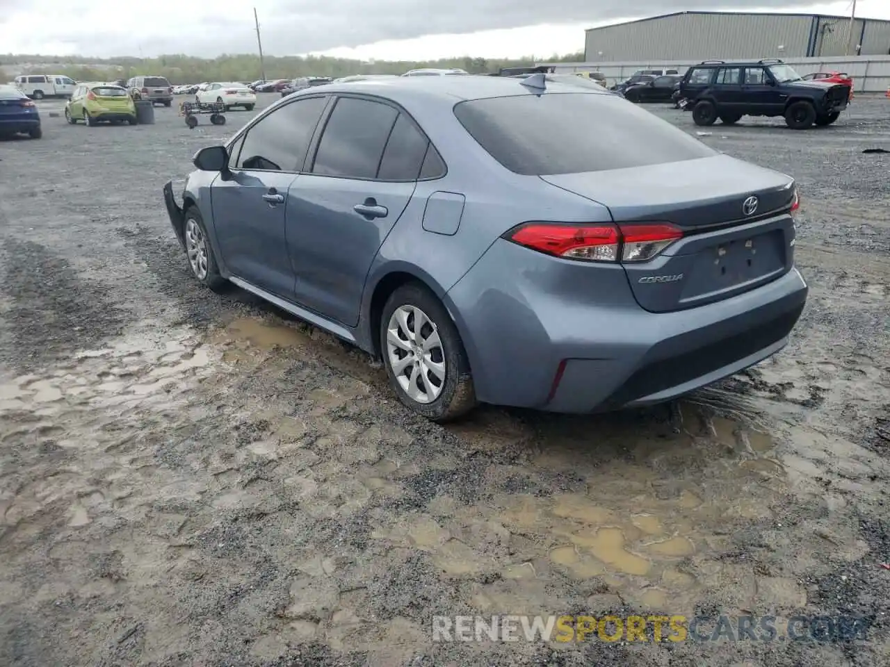 3 Photograph of a damaged car JTDEPRAE0LJ068460 TOYOTA COROLLA 2020