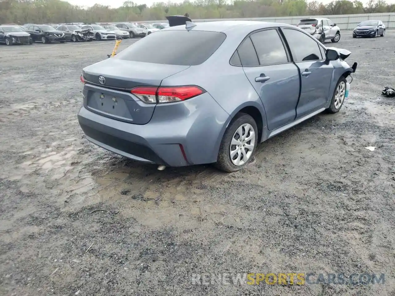 4 Photograph of a damaged car JTDEPRAE0LJ068460 TOYOTA COROLLA 2020