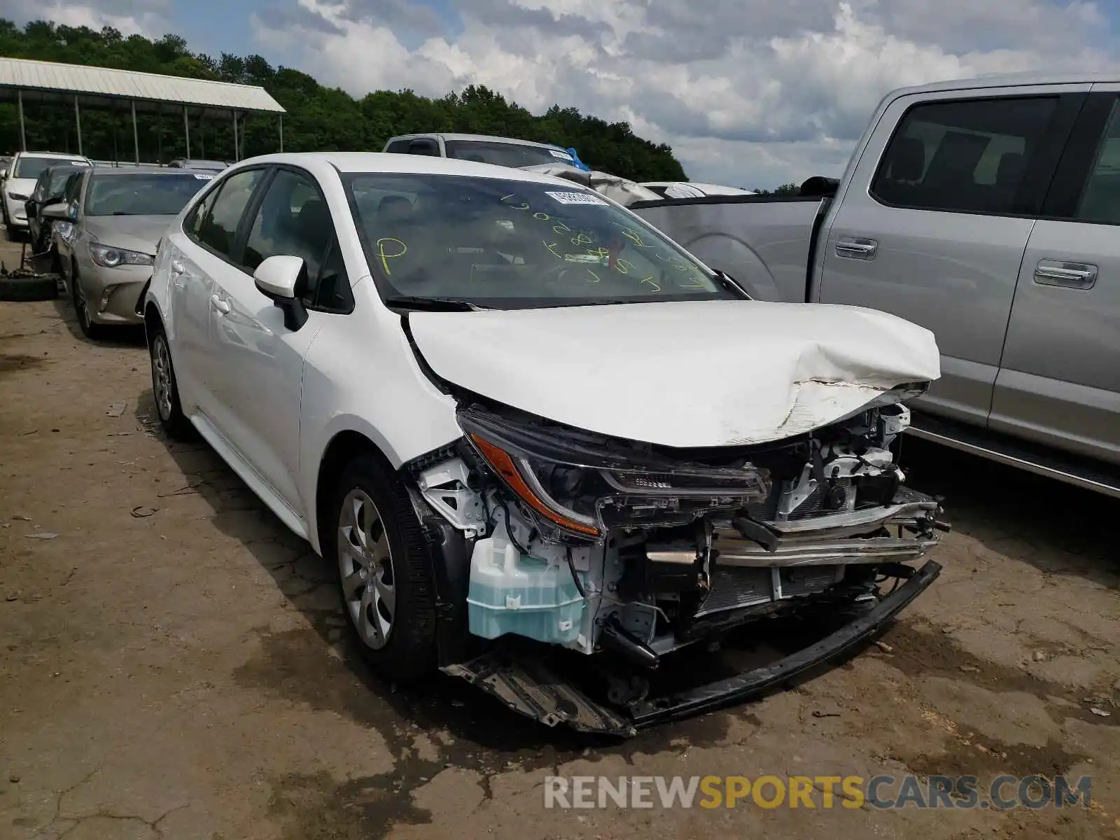 1 Photograph of a damaged car JTDEPRAE0LJ068569 TOYOTA COROLLA 2020