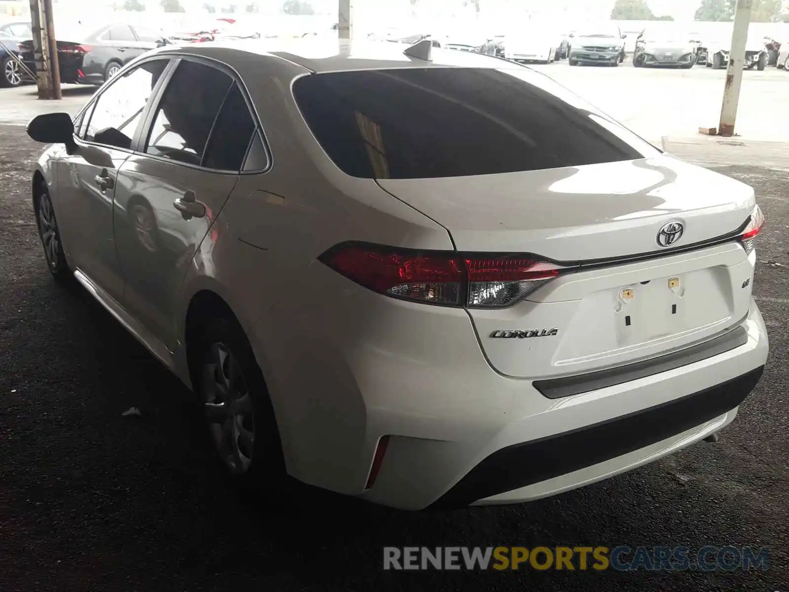 3 Photograph of a damaged car JTDEPRAE0LJ069396 TOYOTA COROLLA 2020