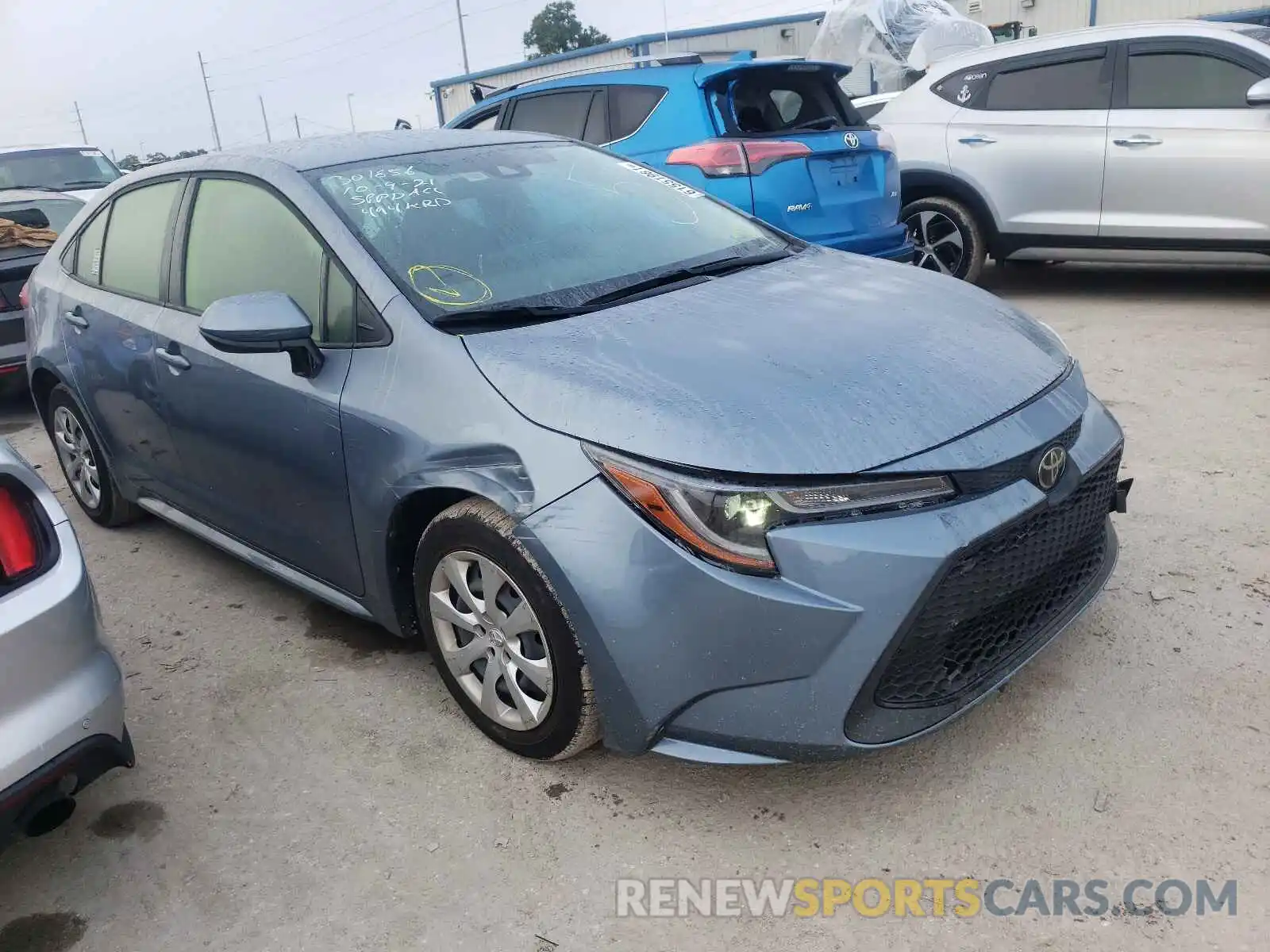 1 Photograph of a damaged car JTDEPRAE0LJ069544 TOYOTA COROLLA 2020