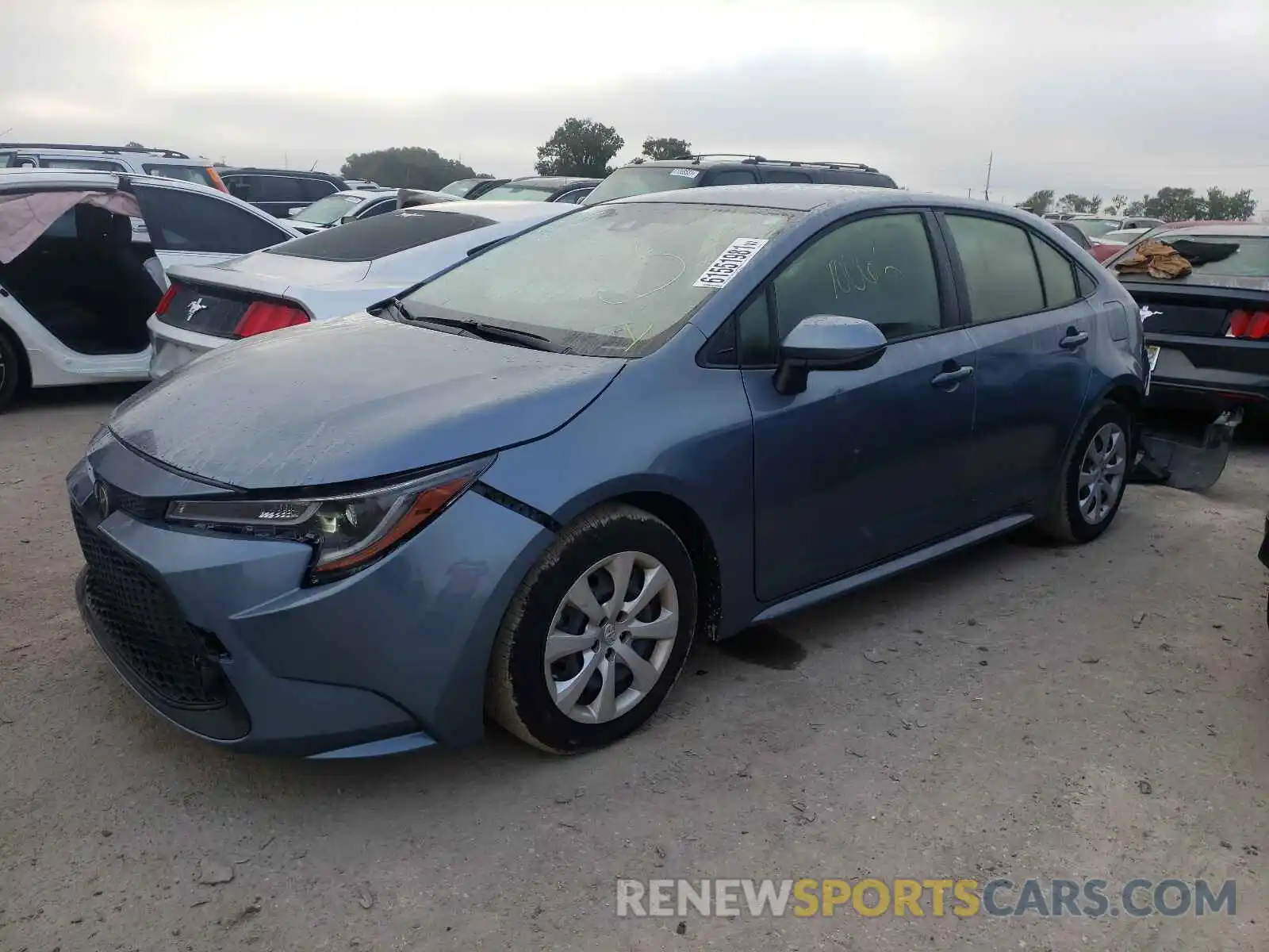 2 Photograph of a damaged car JTDEPRAE0LJ069544 TOYOTA COROLLA 2020