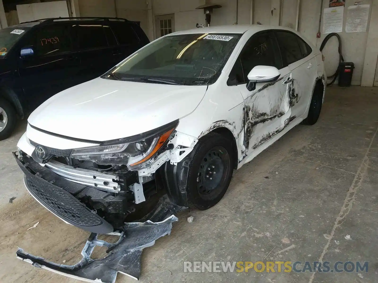 2 Photograph of a damaged car JTDEPRAE0LJ069642 TOYOTA COROLLA 2020