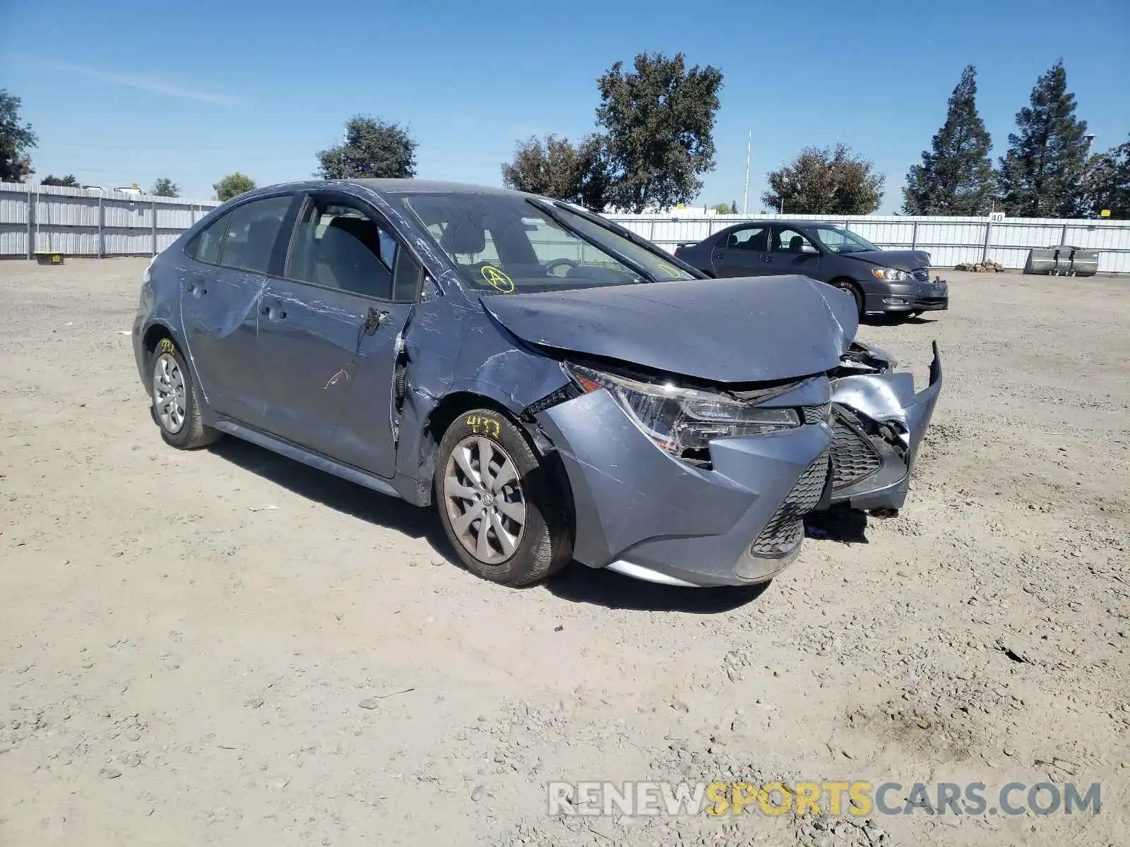 1 Photograph of a damaged car JTDEPRAE0LJ070483 TOYOTA COROLLA 2020