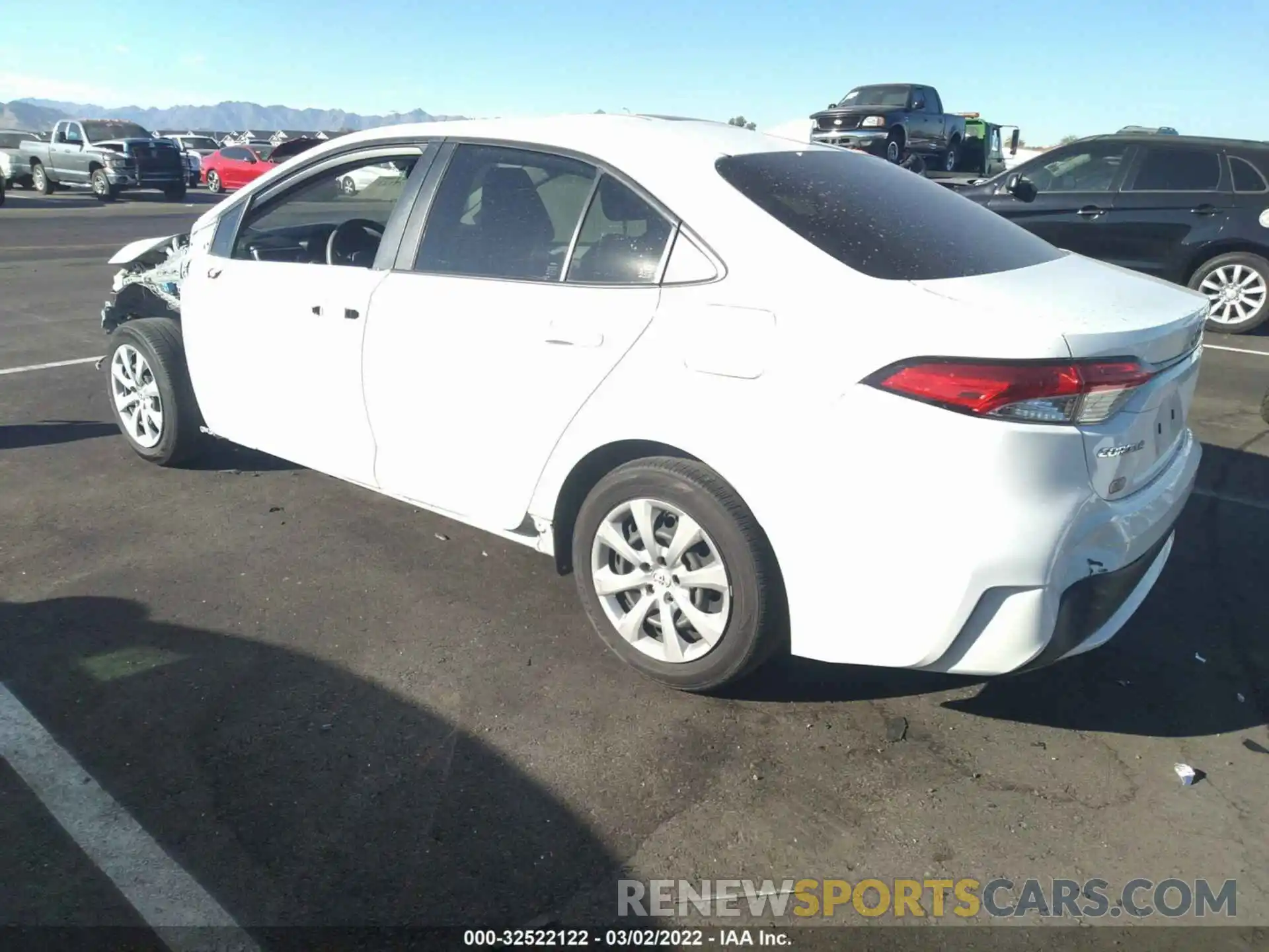 3 Photograph of a damaged car JTDEPRAE0LJ071360 TOYOTA COROLLA 2020