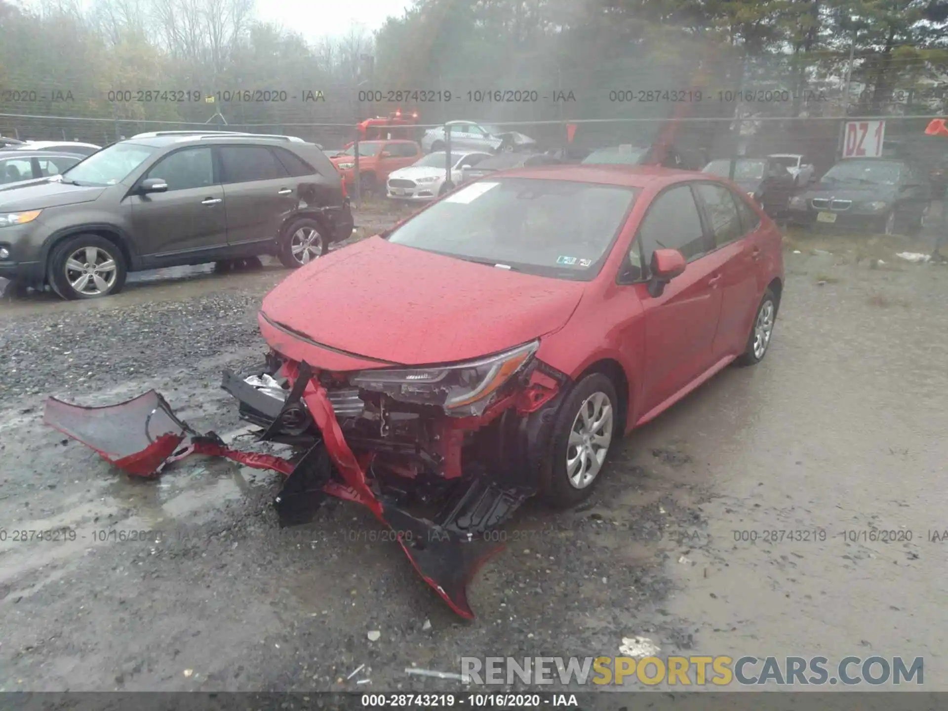 2 Photograph of a damaged car JTDEPRAE0LJ071424 TOYOTA COROLLA 2020