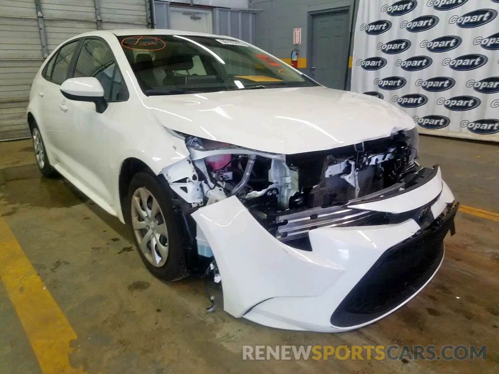 1 Photograph of a damaged car JTDEPRAE0LJ071746 TOYOTA COROLLA 2020