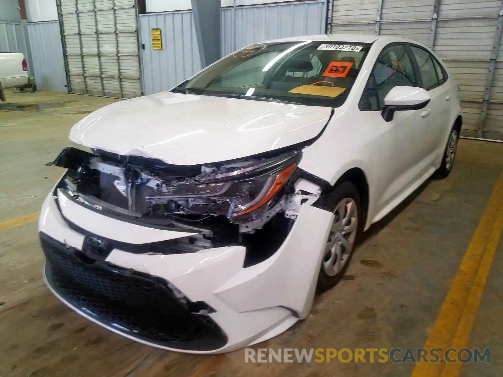 2 Photograph of a damaged car JTDEPRAE0LJ071746 TOYOTA COROLLA 2020