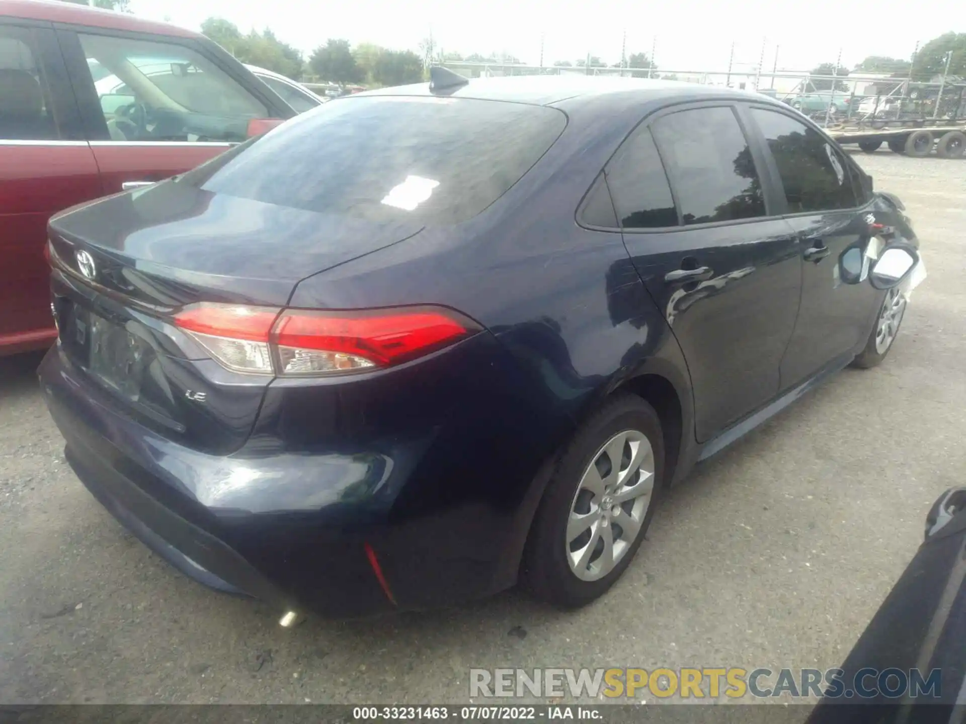 4 Photograph of a damaged car JTDEPRAE0LJ072184 TOYOTA COROLLA 2020