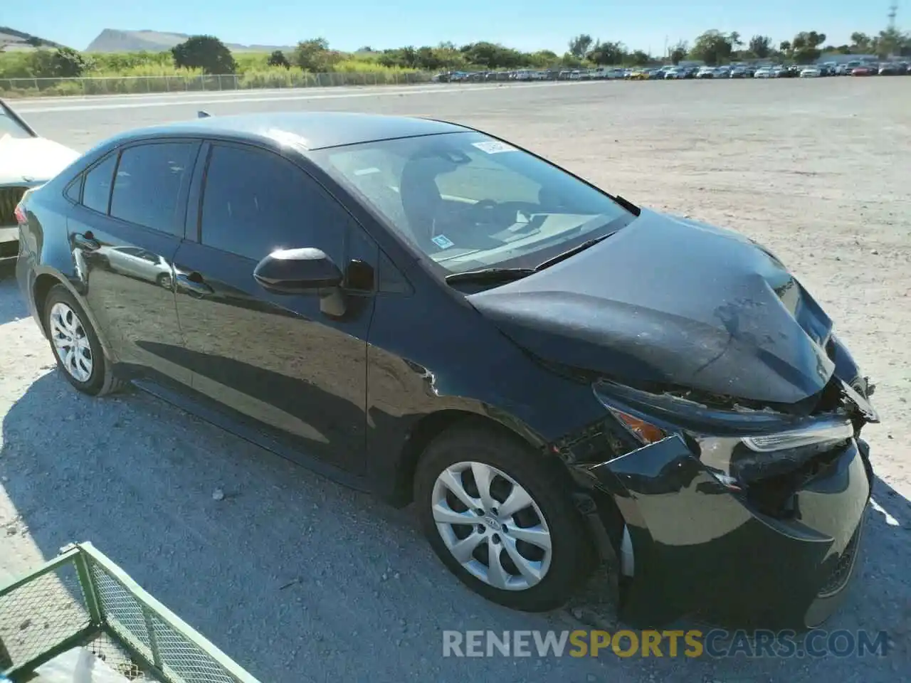 1 Photograph of a damaged car JTDEPRAE0LJ072945 TOYOTA COROLLA 2020