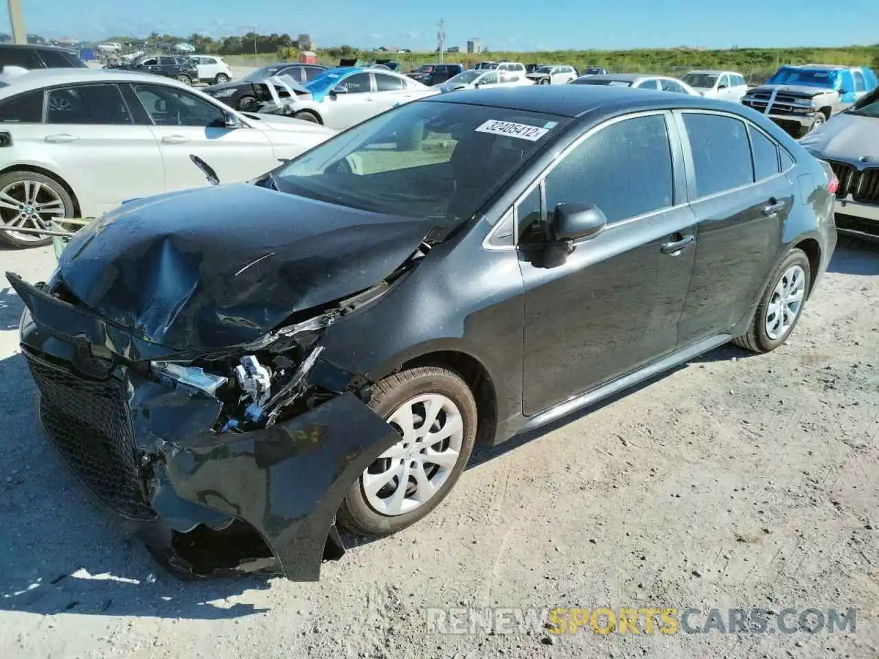 2 Photograph of a damaged car JTDEPRAE0LJ072945 TOYOTA COROLLA 2020