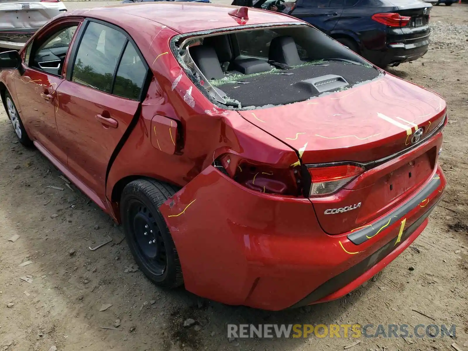 9 Photograph of a damaged car JTDEPRAE0LJ073139 TOYOTA COROLLA 2020