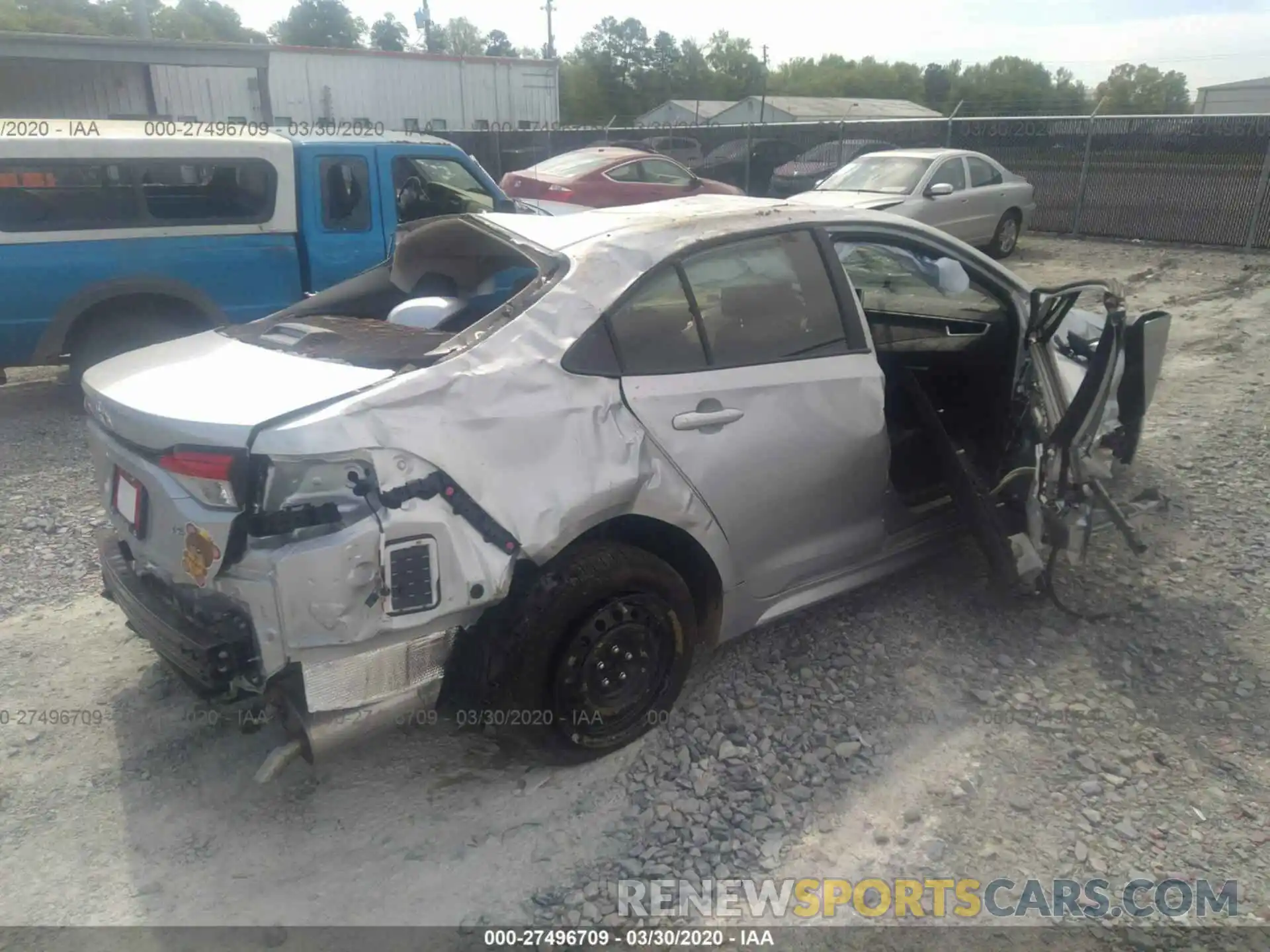 4 Photograph of a damaged car JTDEPRAE0LJ073495 TOYOTA COROLLA 2020