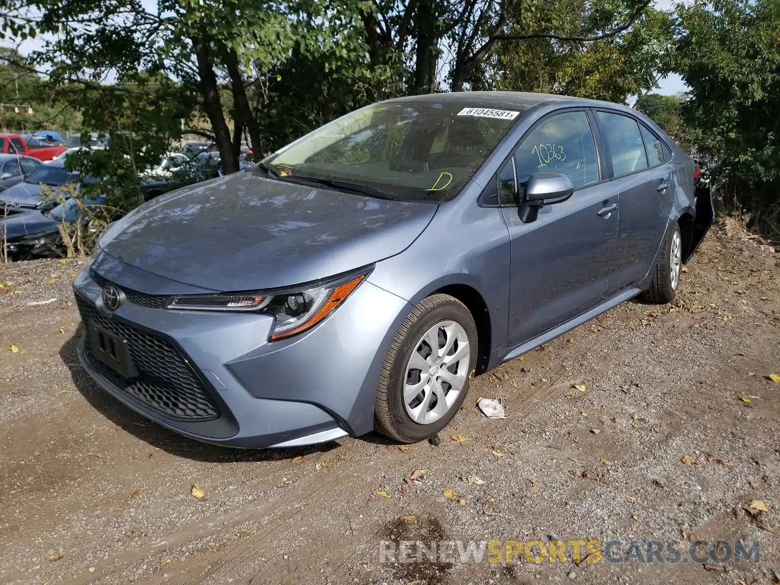 2 Photograph of a damaged car JTDEPRAE0LJ073660 TOYOTA COROLLA 2020