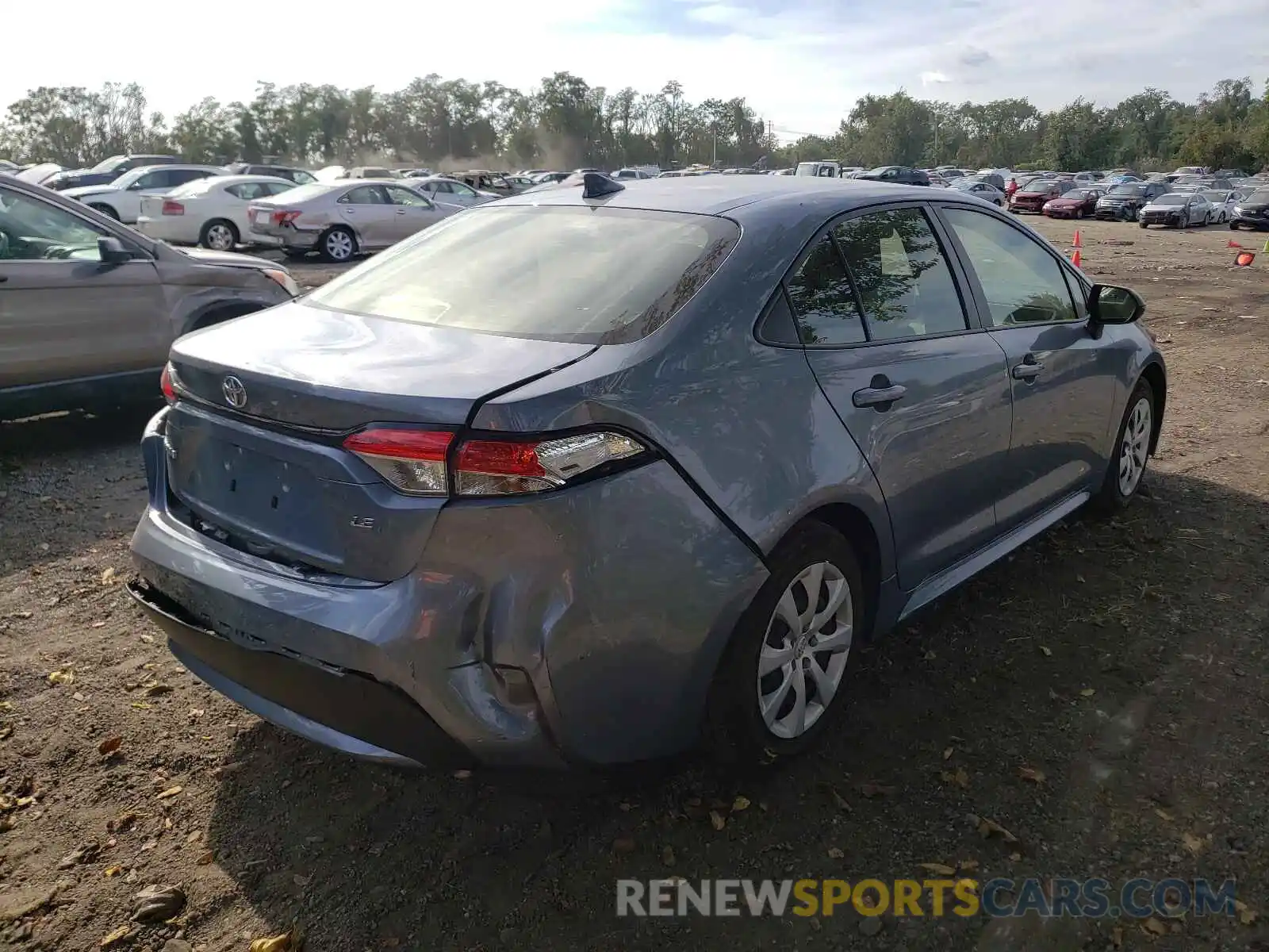 4 Photograph of a damaged car JTDEPRAE0LJ073660 TOYOTA COROLLA 2020