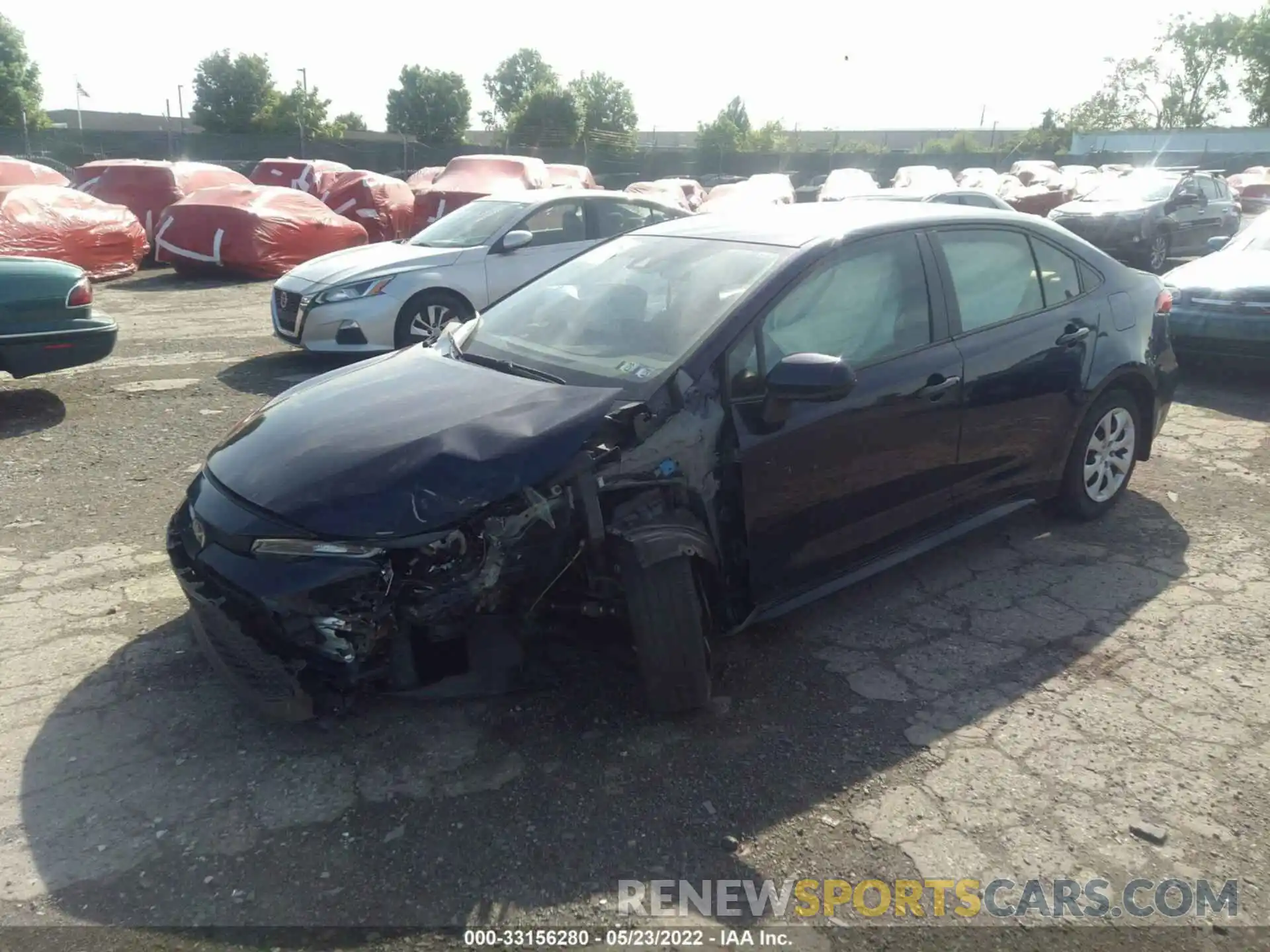 2 Photograph of a damaged car JTDEPRAE0LJ074033 TOYOTA COROLLA 2020