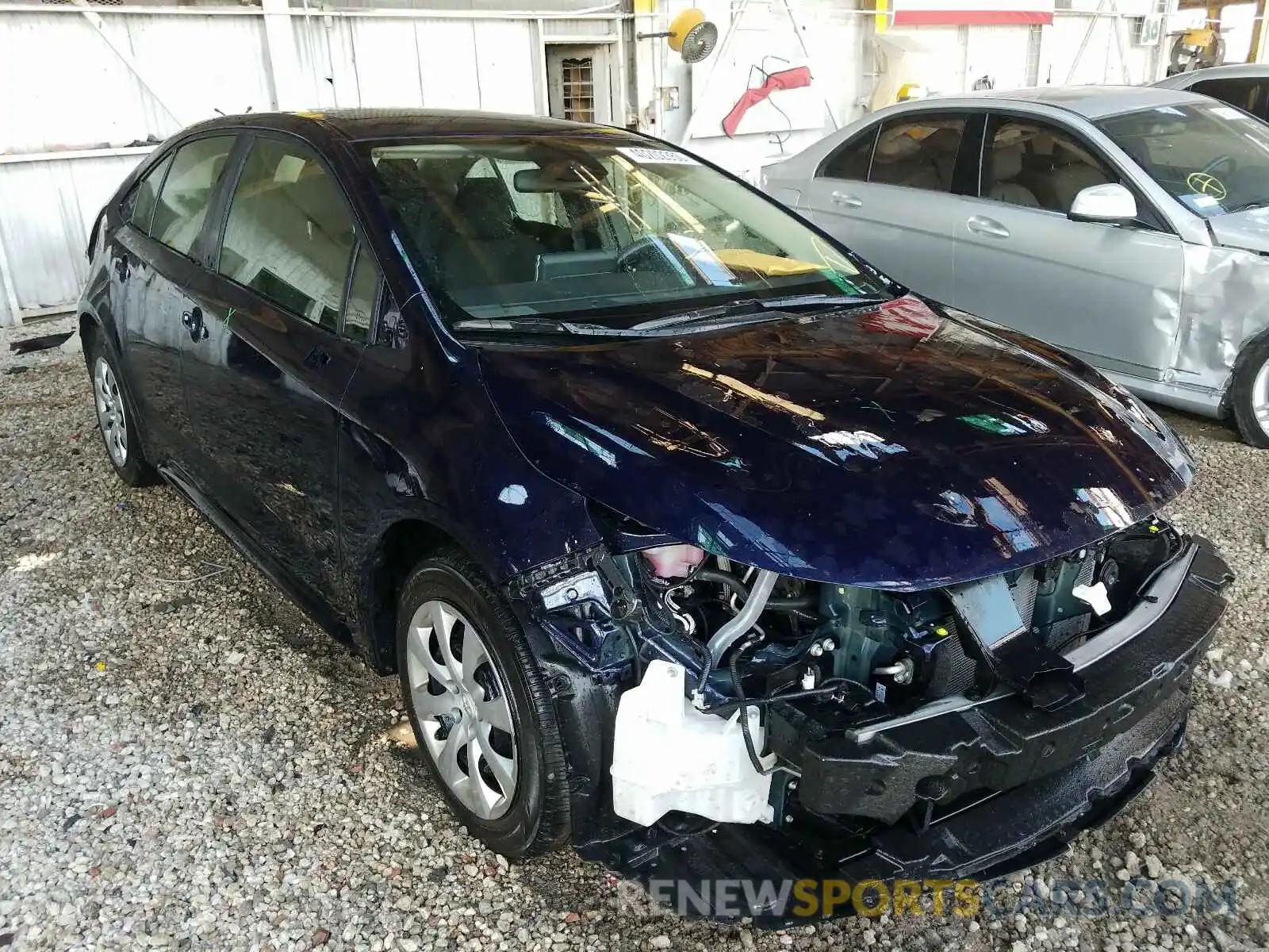 1 Photograph of a damaged car JTDEPRAE0LJ074078 TOYOTA COROLLA 2020