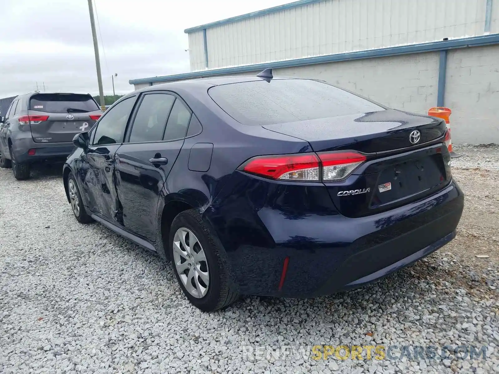 3 Photograph of a damaged car JTDEPRAE0LJ074470 TOYOTA COROLLA 2020