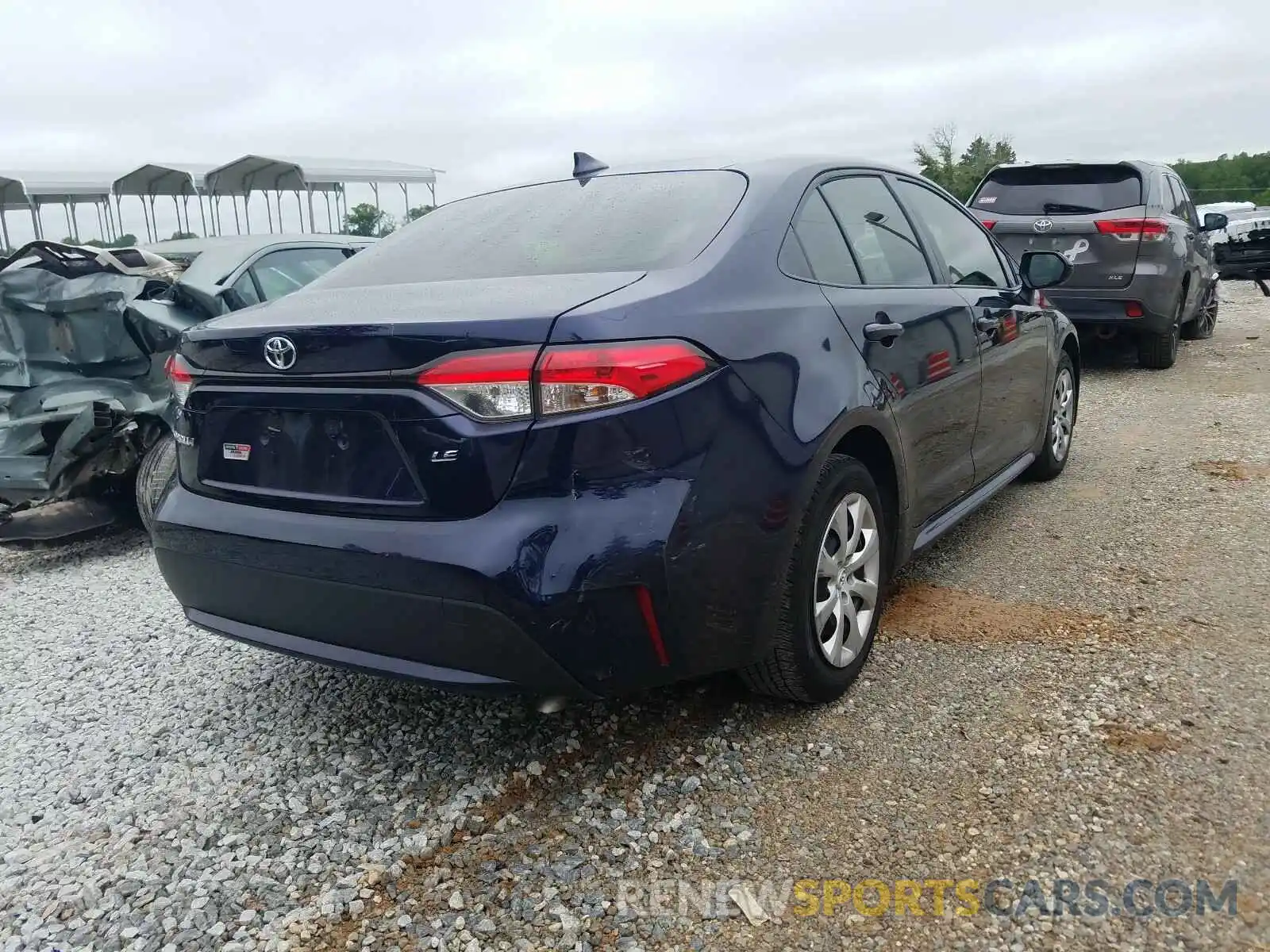 4 Photograph of a damaged car JTDEPRAE0LJ074470 TOYOTA COROLLA 2020