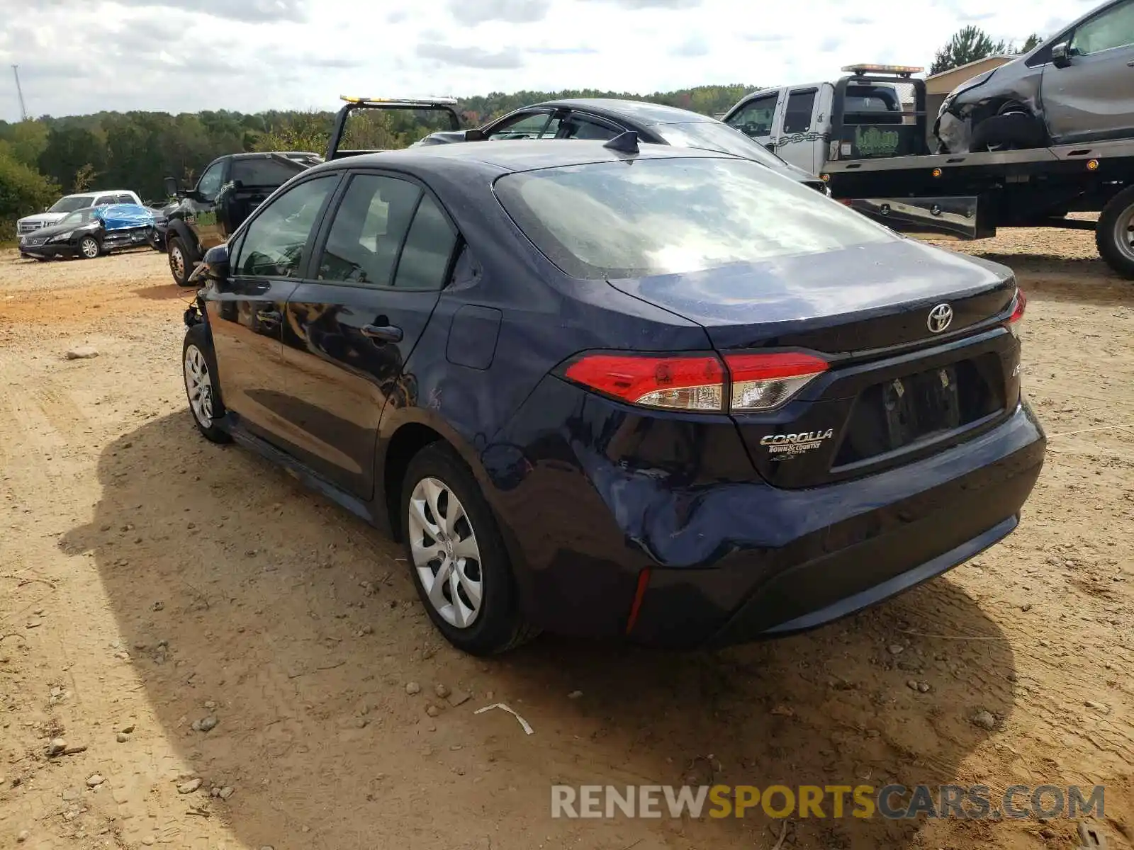 3 Photograph of a damaged car JTDEPRAE0LJ075134 TOYOTA COROLLA 2020