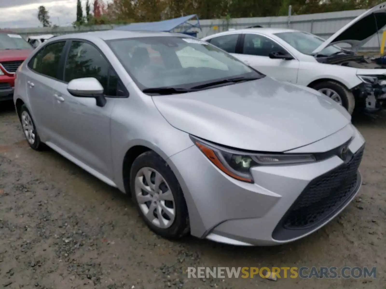 1 Photograph of a damaged car JTDEPRAE0LJ075294 TOYOTA COROLLA 2020